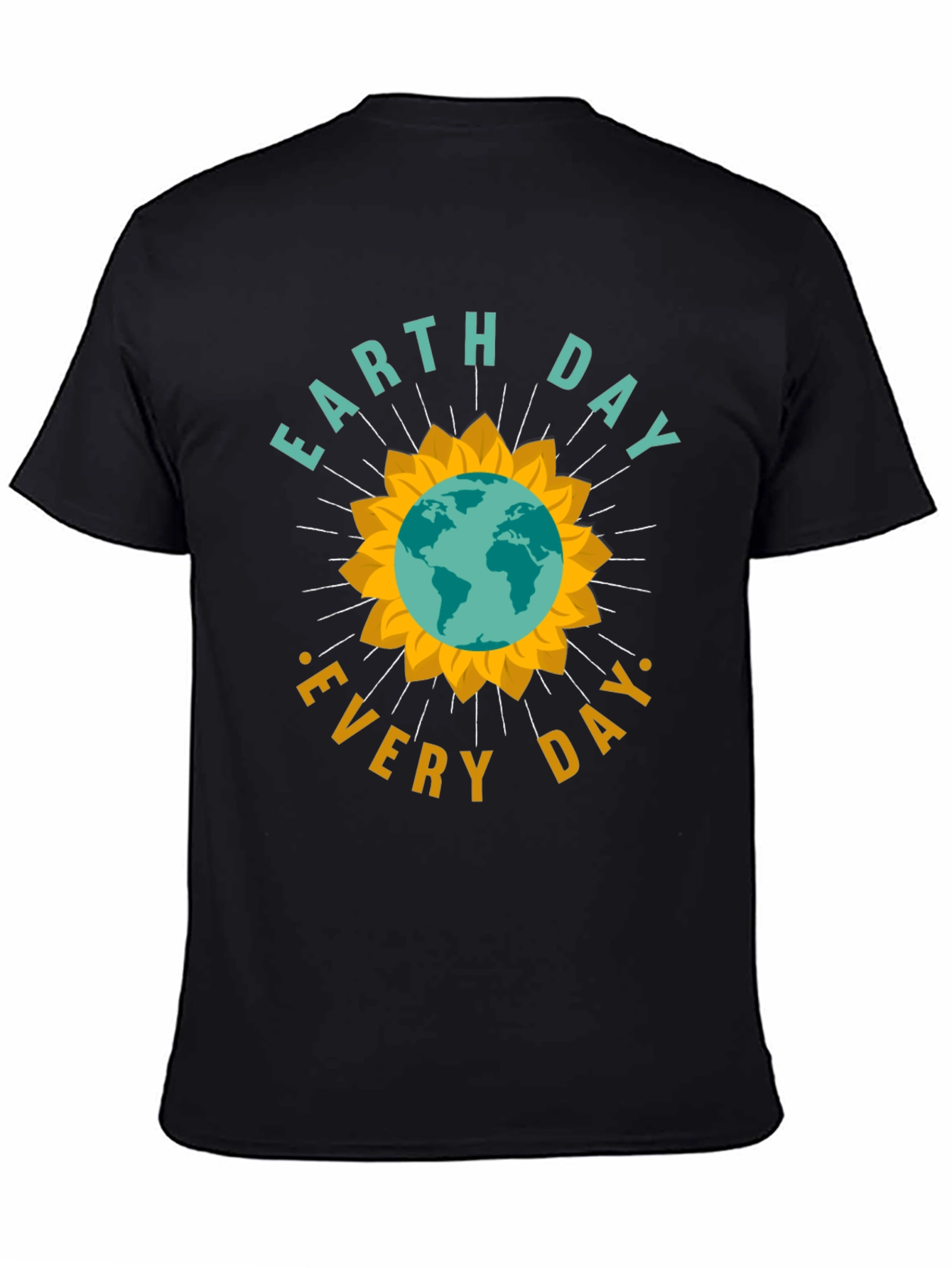 Earth Day Every Day Graphic Tee - Black