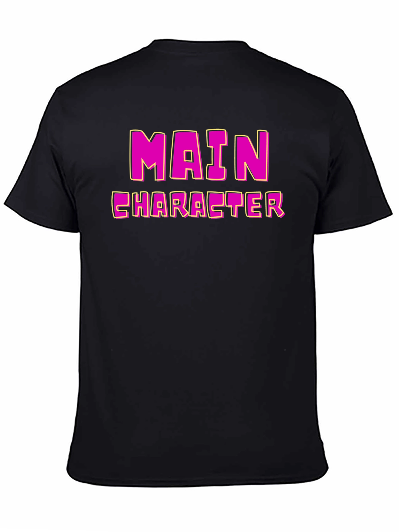 Main Character Graphic Tee - Black