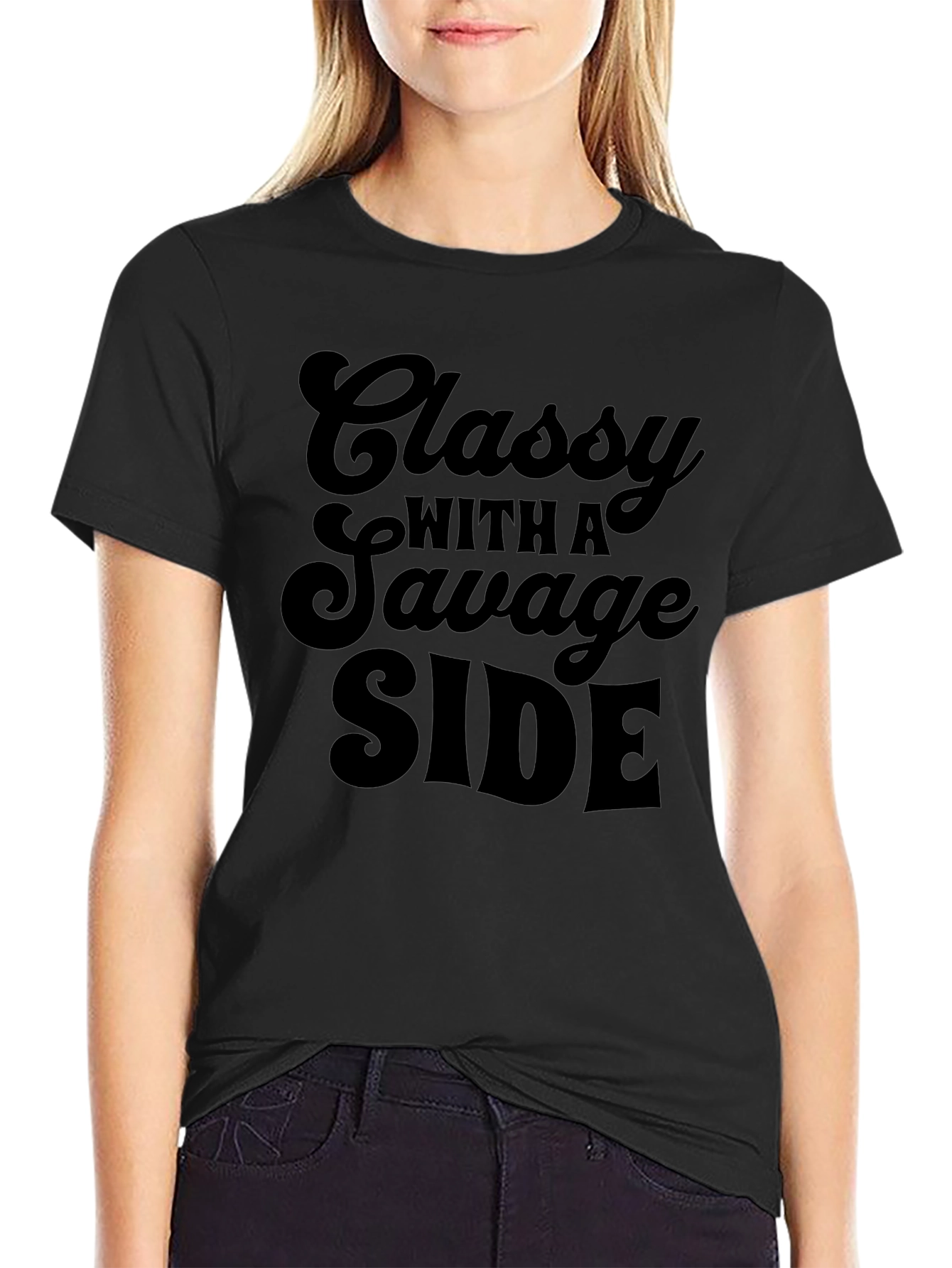 Classy With A Savage Side Graphic Tee