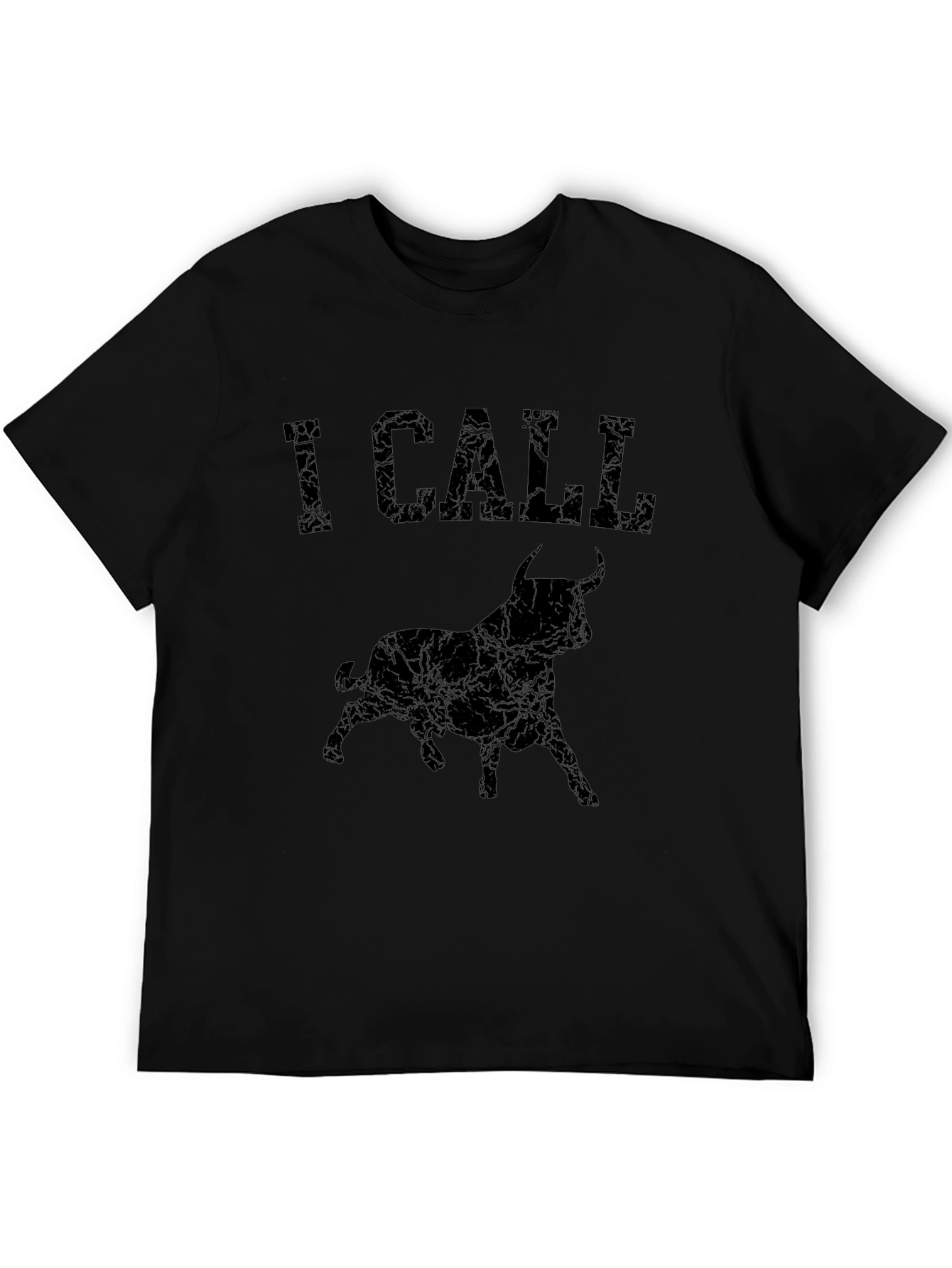 I Call Bull Graphic Tee - Distressed Style