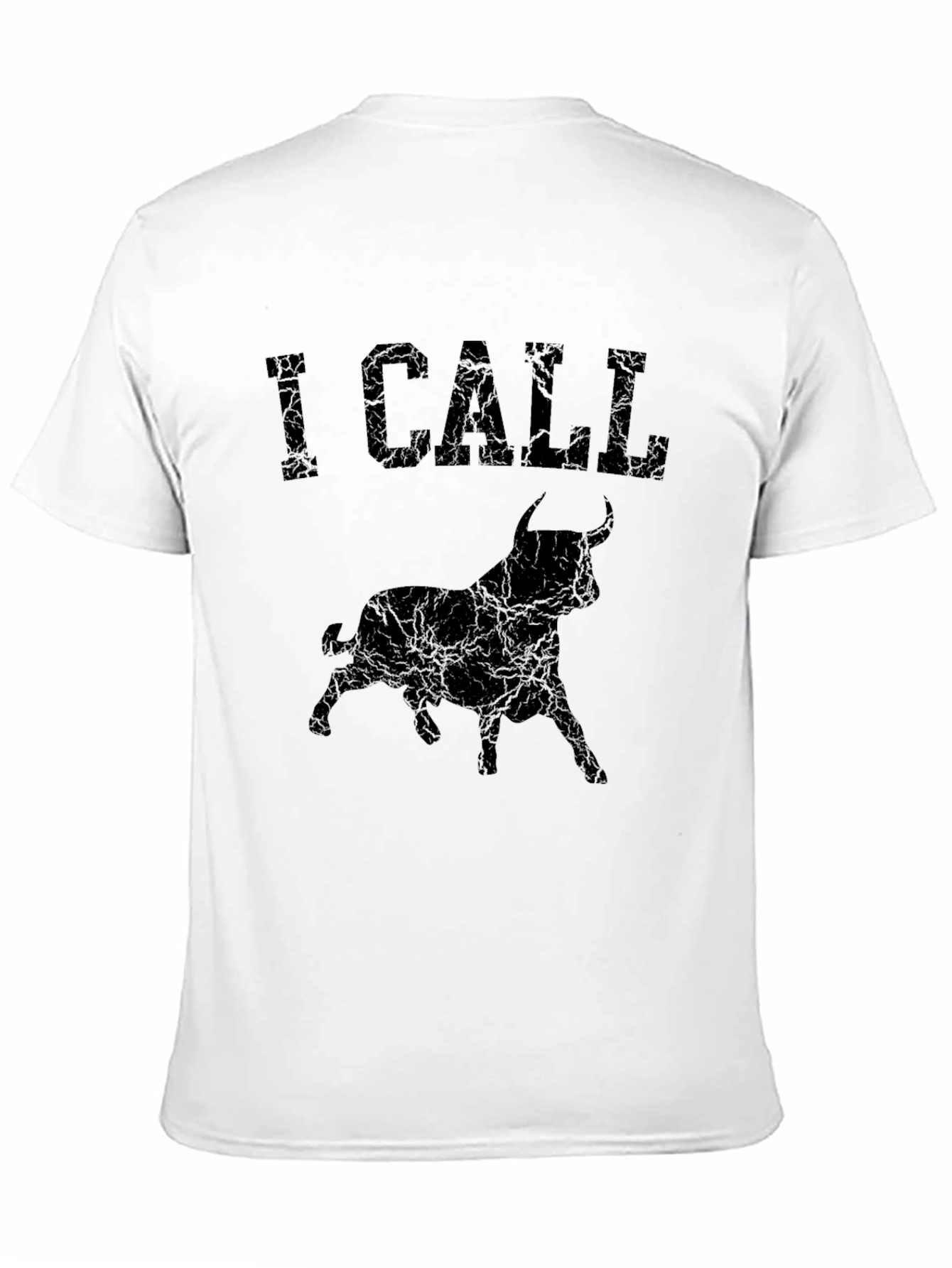 I Call Bull Graphic Tee - Distressed Style
