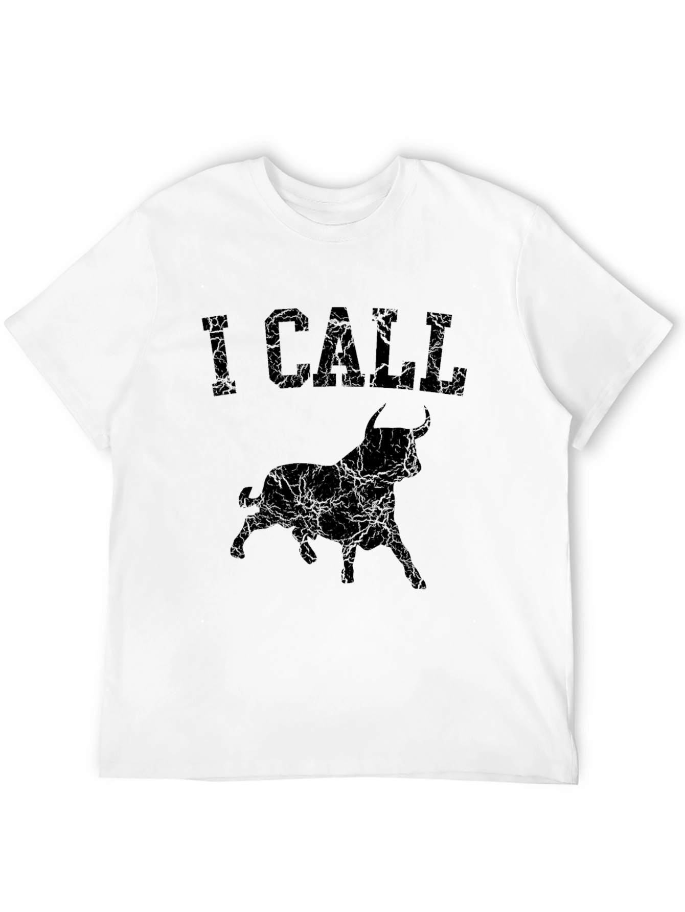 I Call Bull Graphic Tee - Distressed Style