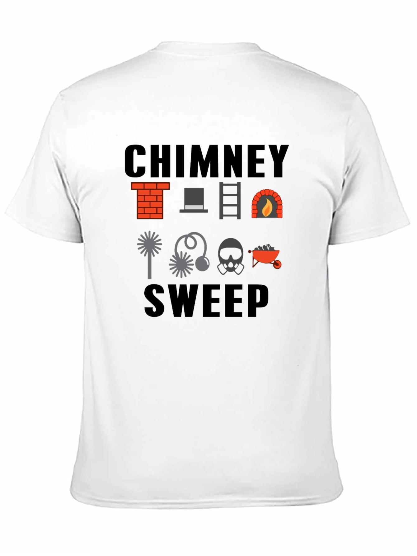 Chimney Sweep Graphic T-Shirt - Black