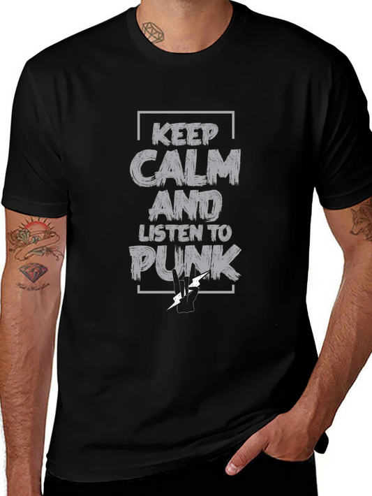 Keep Calm and Listen to Punk Graphic Tee