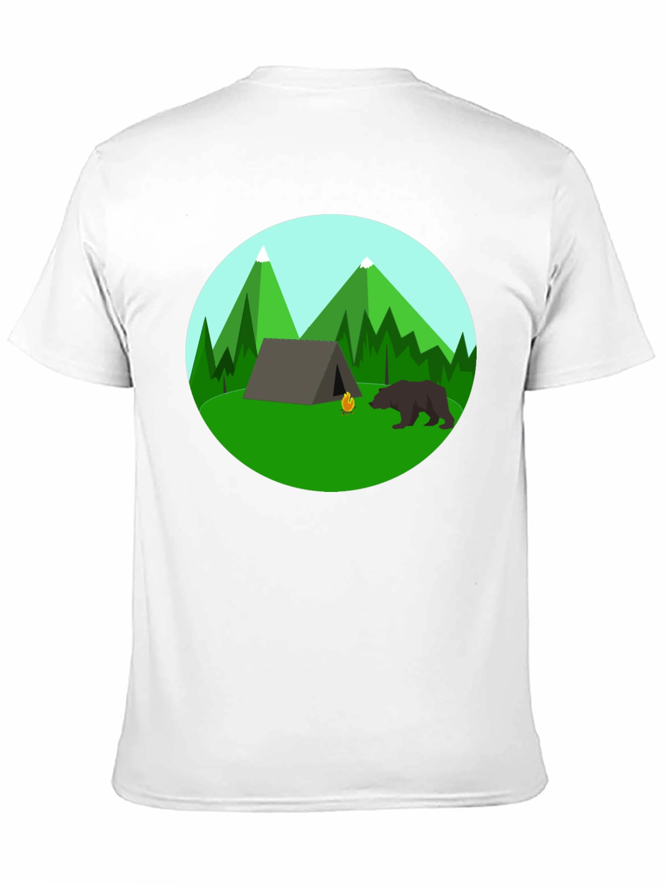 Camping Adventure Black T-Shirt