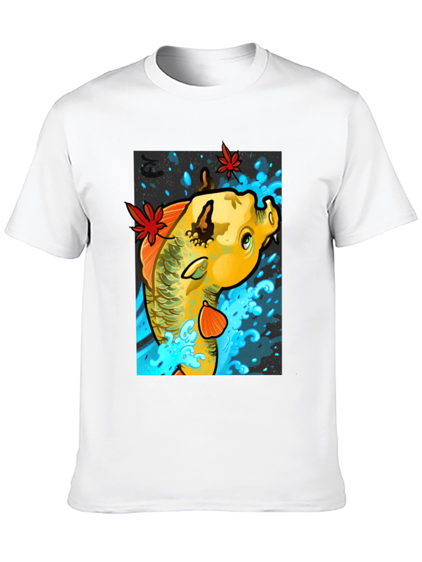 Koi Fish T-Shirt - Artistic Graphic Tee