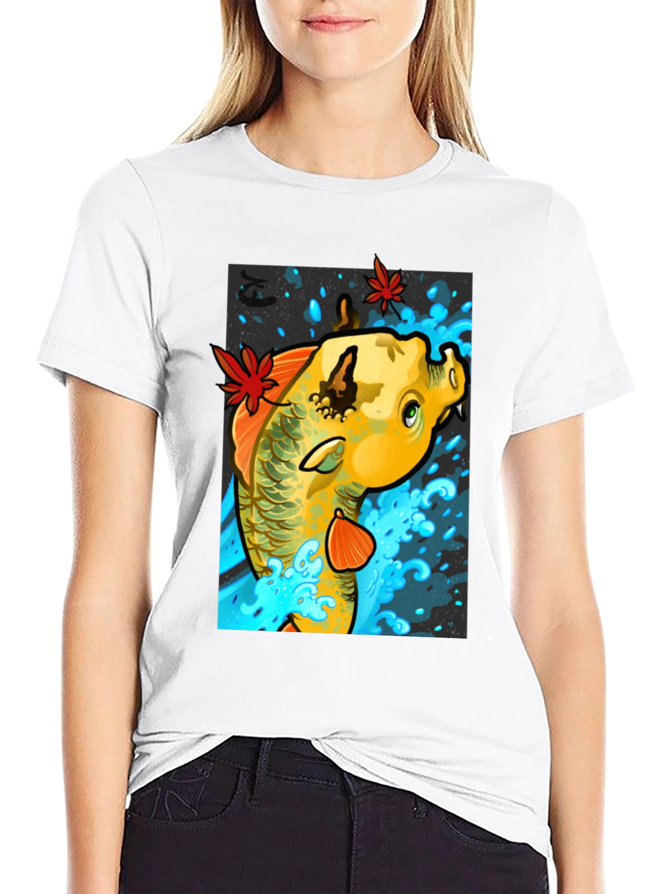 Koi Fish T-Shirt - Artistic Graphic Tee