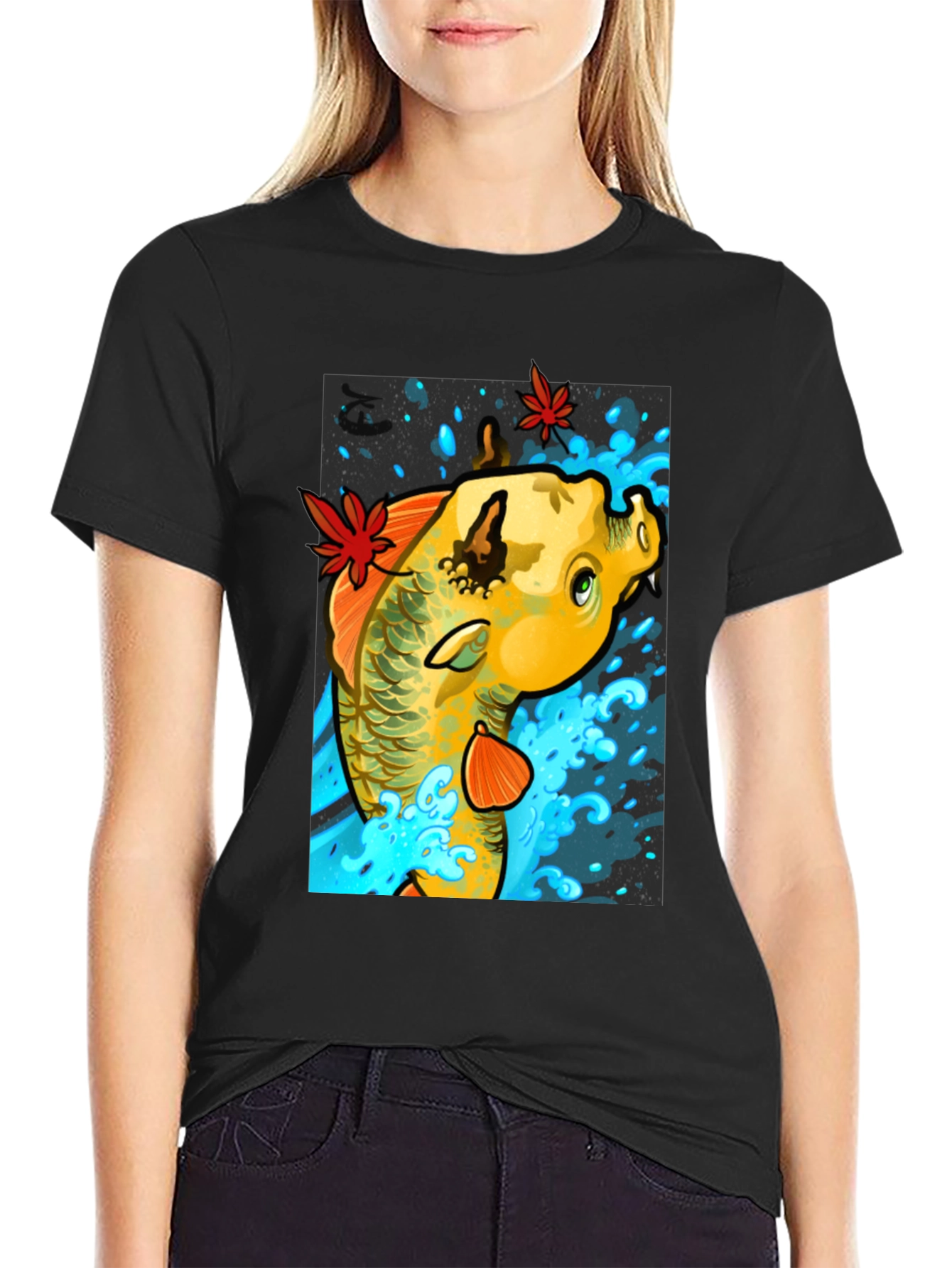 Koi Fish T-Shirt - Artistic Graphic Tee