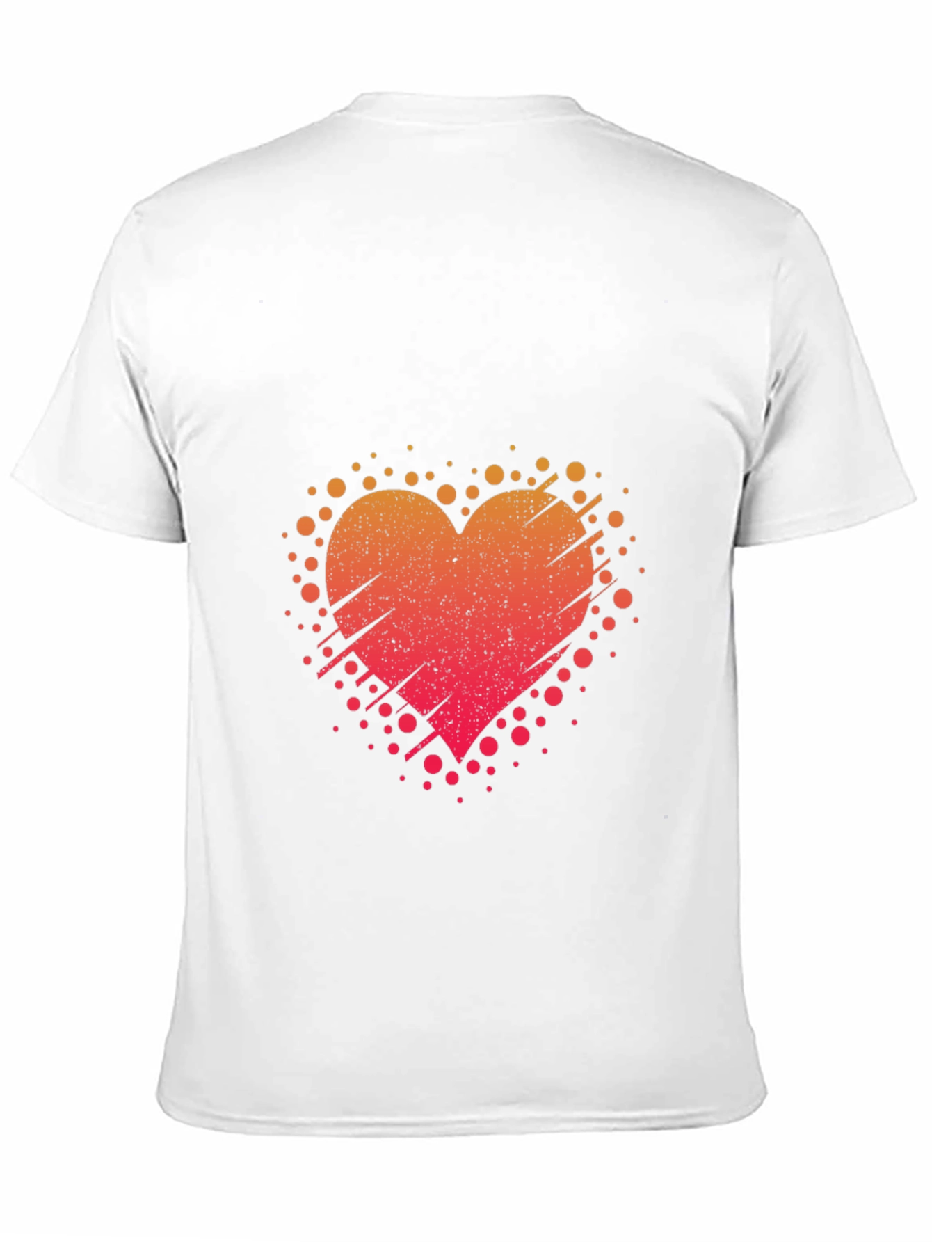 Heart Burst Black Tee - Artistic Graphic