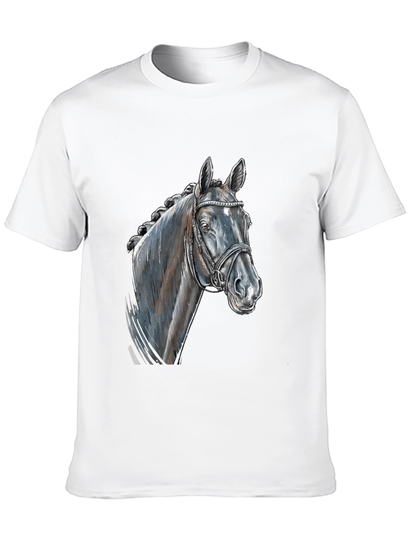 Horse Head Graphic Tee - Equestrian Style
