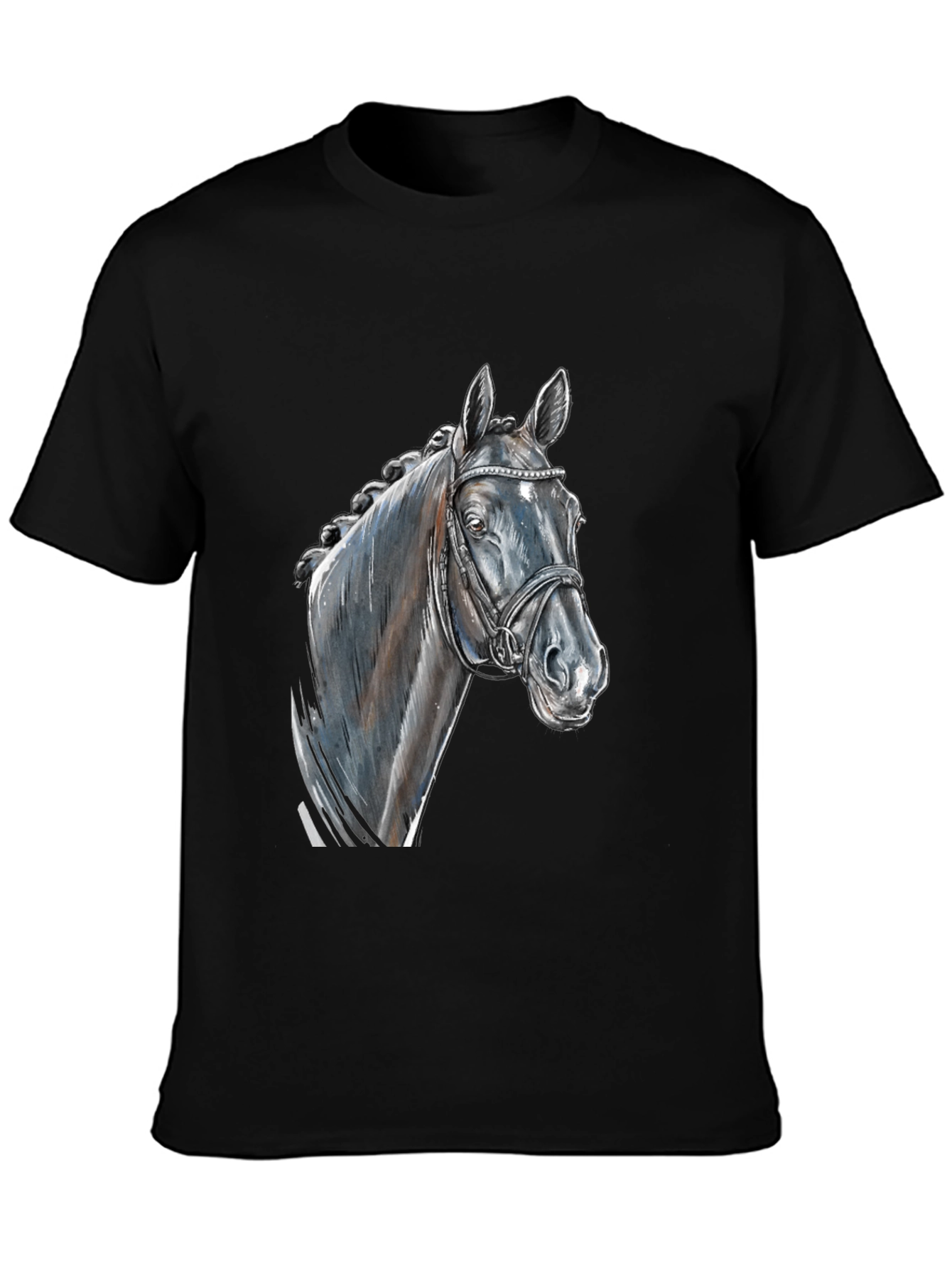 Horse Head Graphic Tee - Equestrian Style