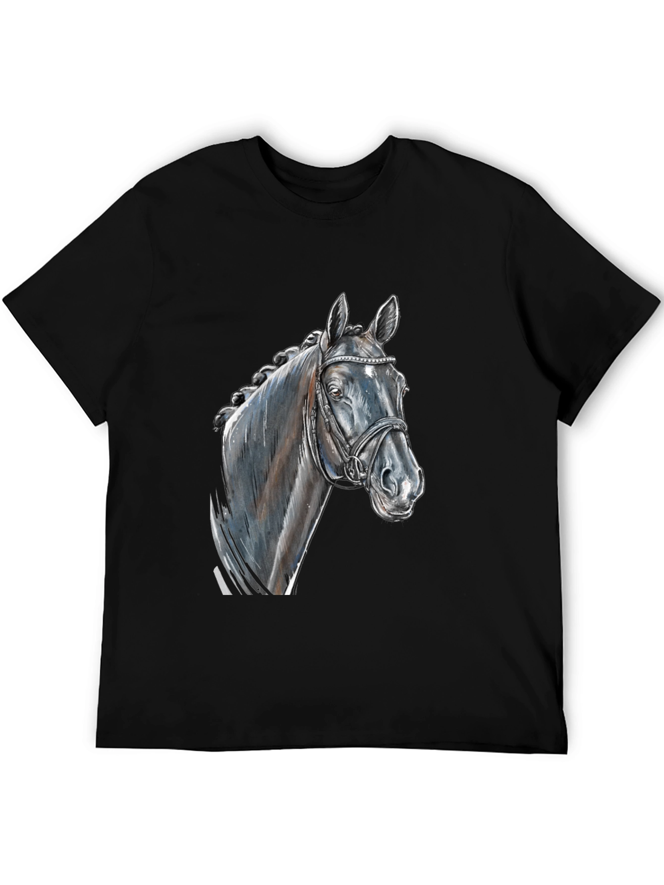 Horse Head Graphic Tee - Equestrian Style