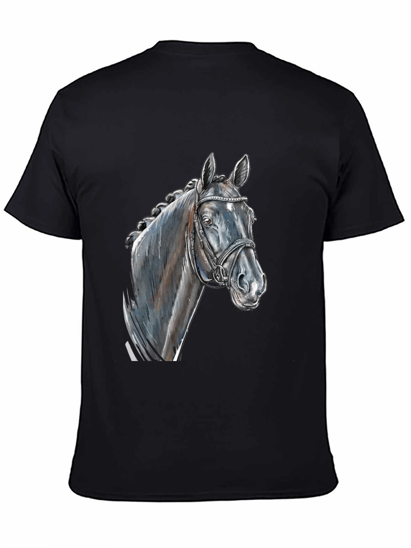 Horse Head Graphic Tee - Equestrian Style