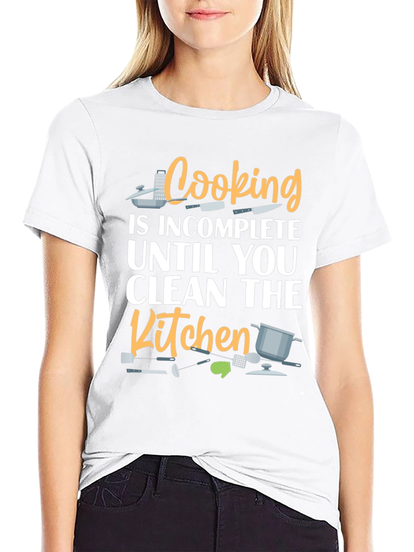 Funny Cooking T-Shirt - Clean the Kitchen