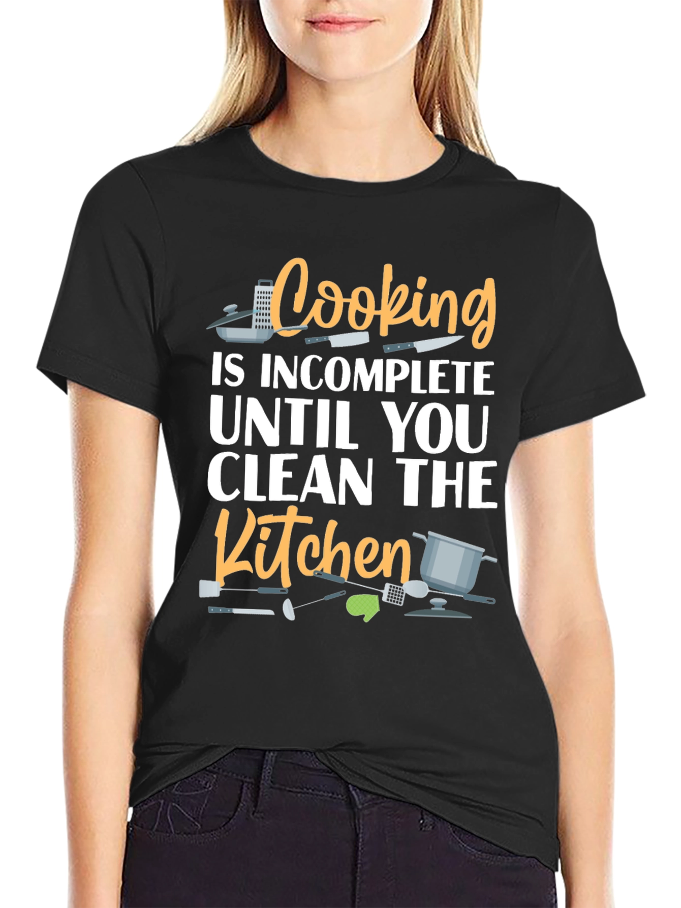 Funny Cooking T-Shirt - Clean the Kitchen