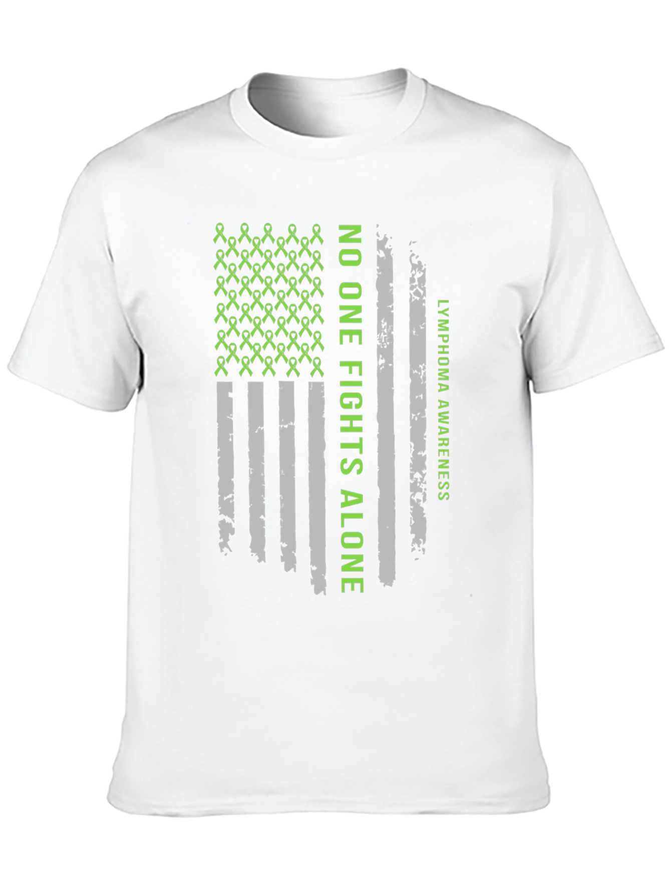 Lymphoma Awareness T-Shirt - No One Fights Alone