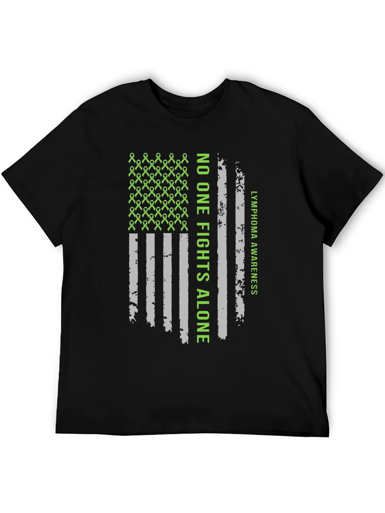 Lymphoma Awareness T-Shirt - No One Fights Alone