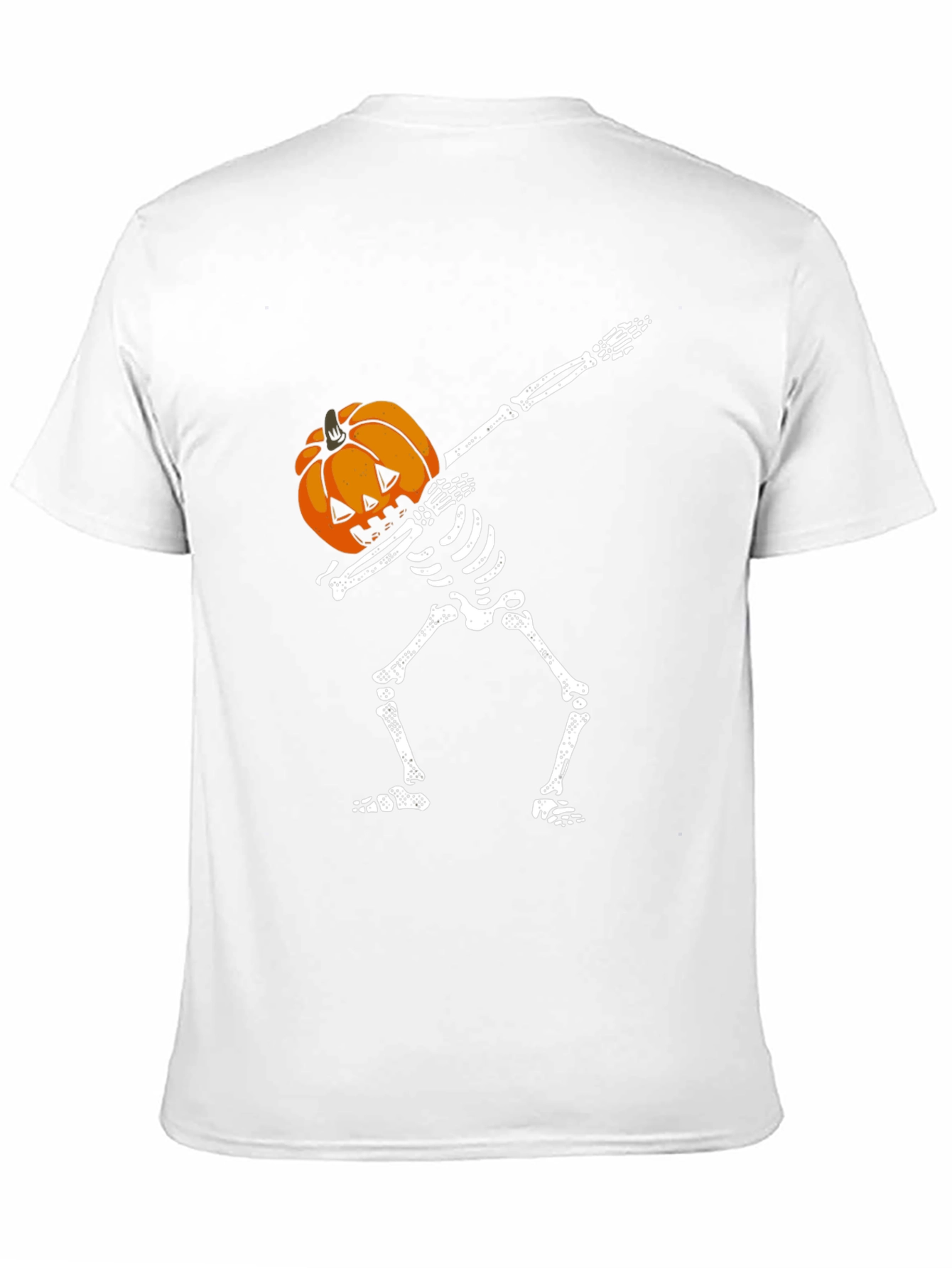 Skeleton Pumpkin Head Dab T-Shirt