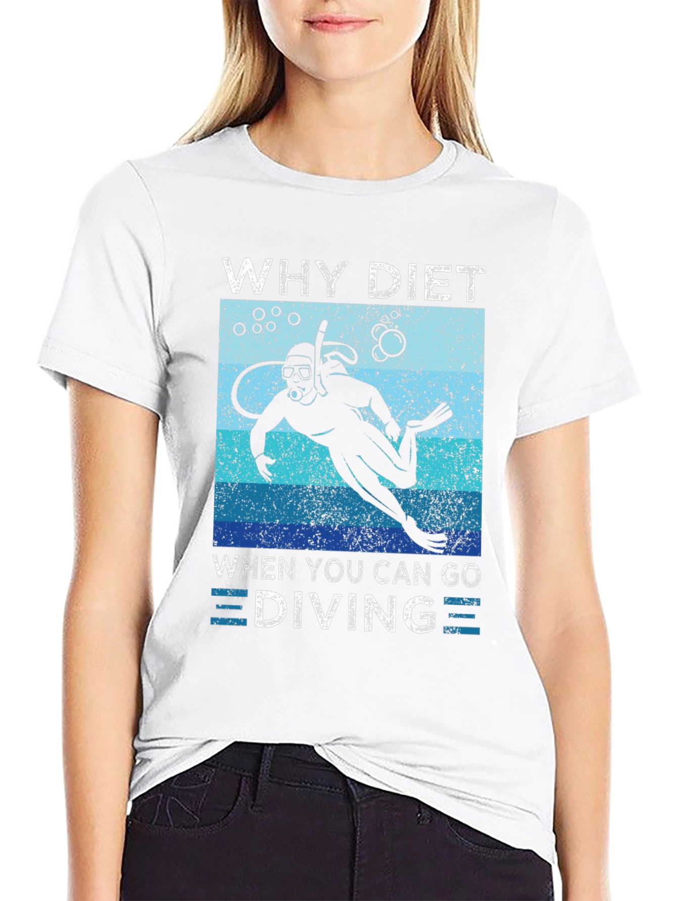 Why Diet When You Can Go Diving T-Shirt
