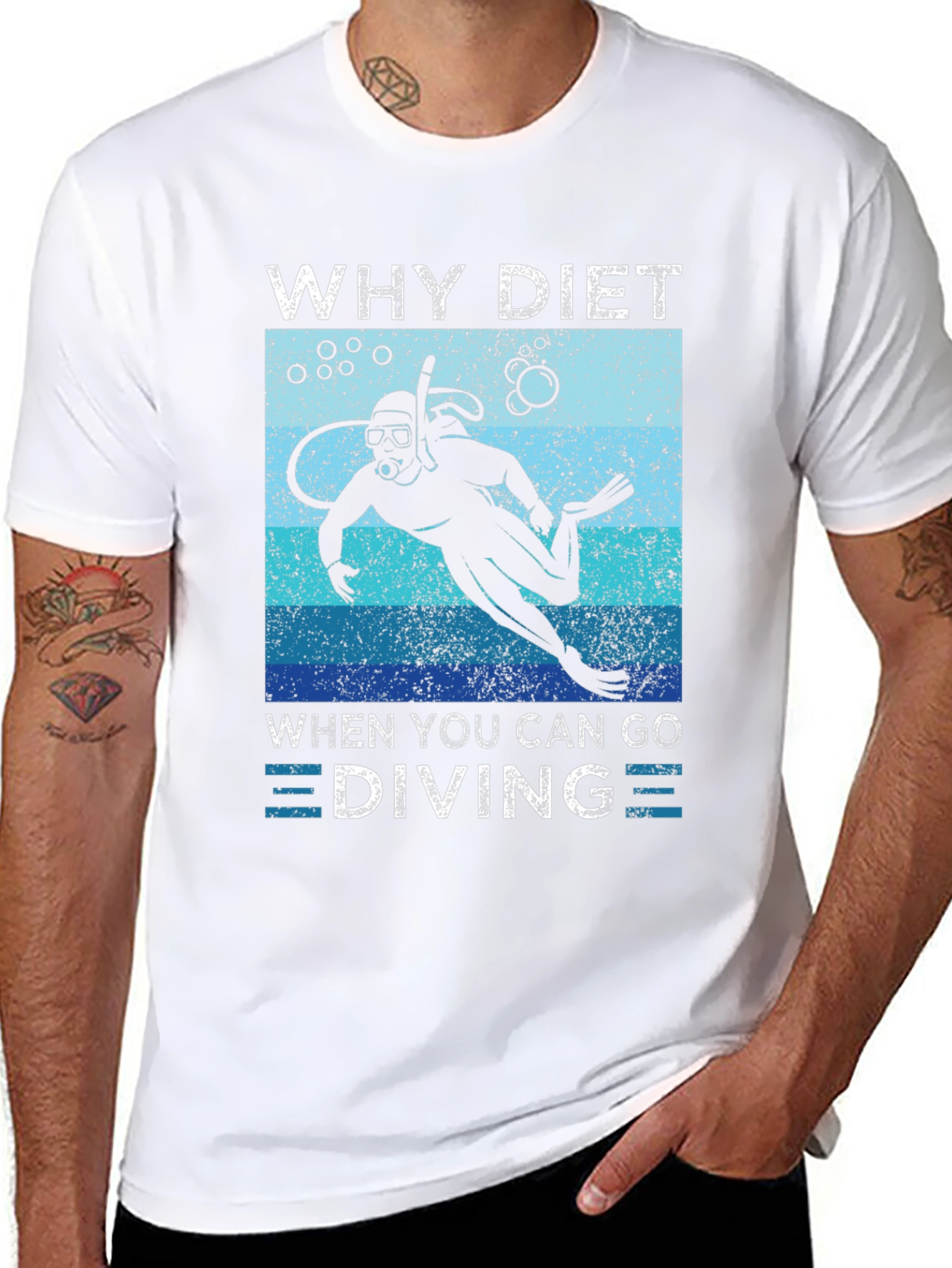 Why Diet When You Can Go Diving T-Shirt