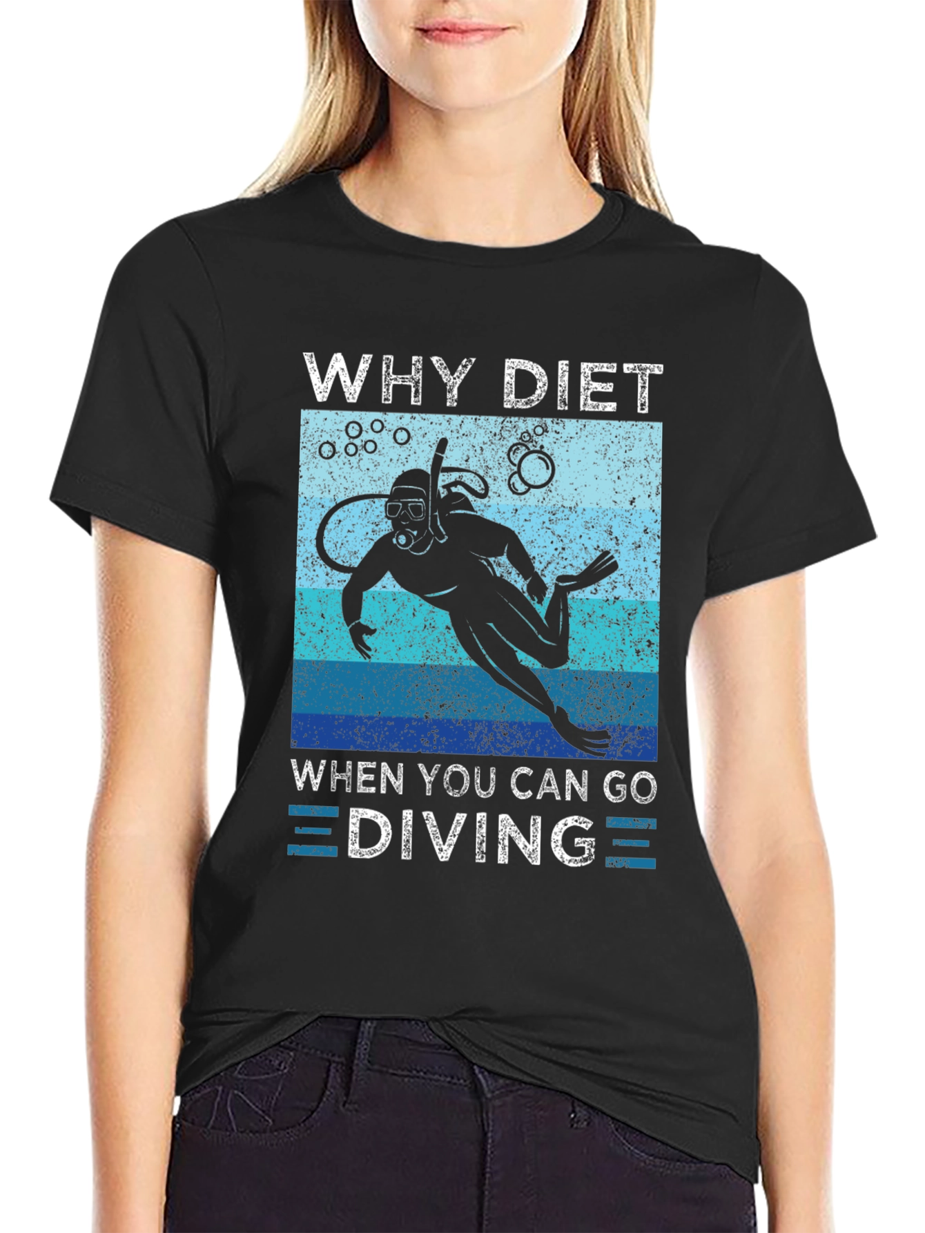 Why Diet When You Can Go Diving T-Shirt