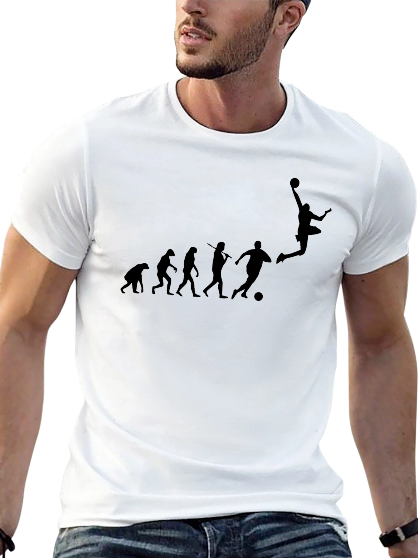 Soccer Evolution Mens Black T-Shirt