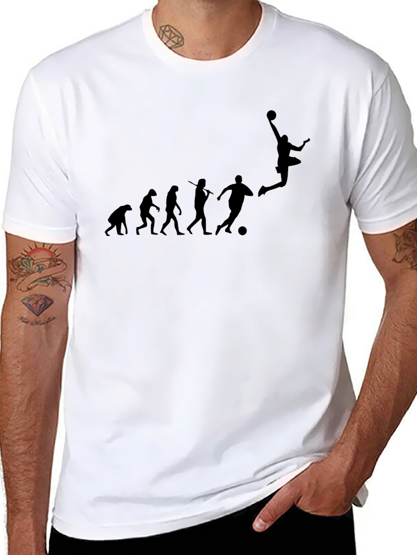 Soccer Evolution Mens Black T-Shirt