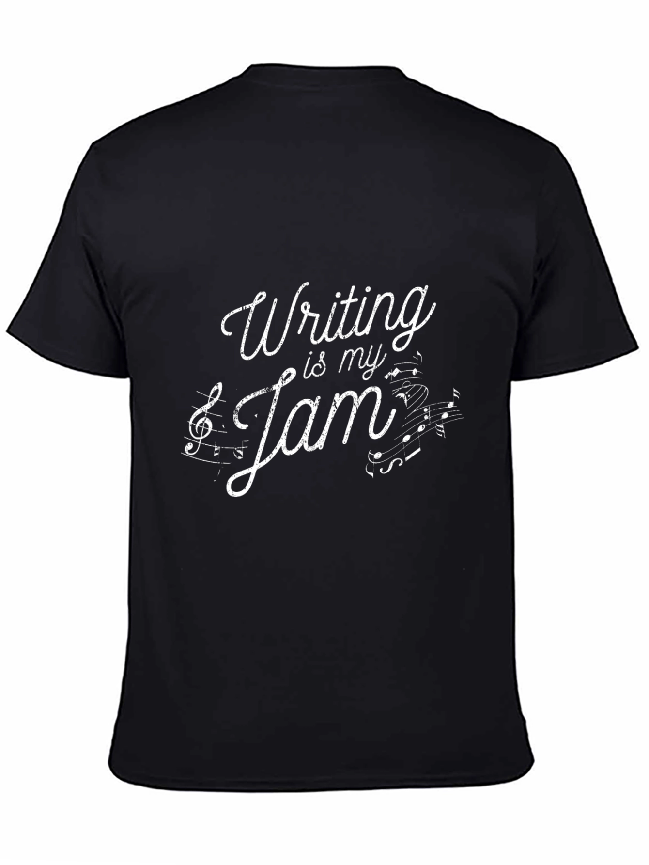 Writing is My Jam Graphic Tee - Black T-Shirt