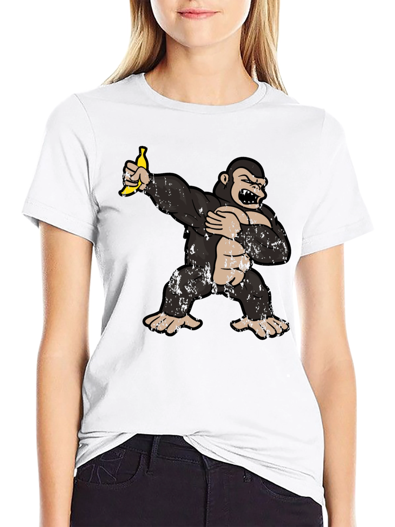 Dabbing Gorilla Graphic Tee - Funny Ape T-Shirt