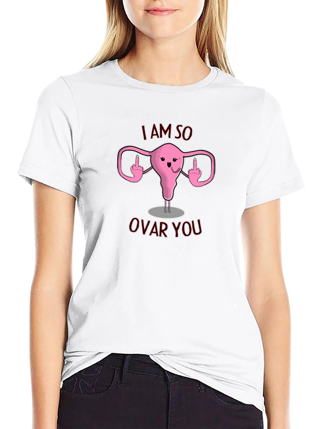 I Am So Ovar You T-Shirt Funny Uterus Design