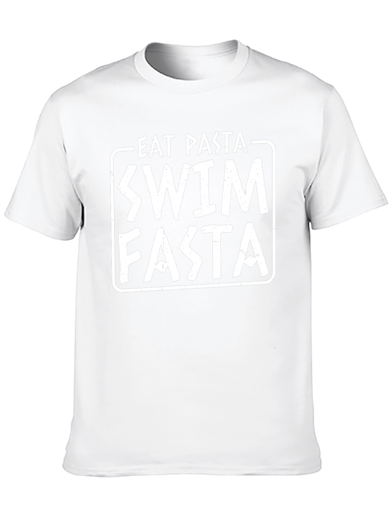 Eat Pasta Swim Fasta Mens Black T-Shirt