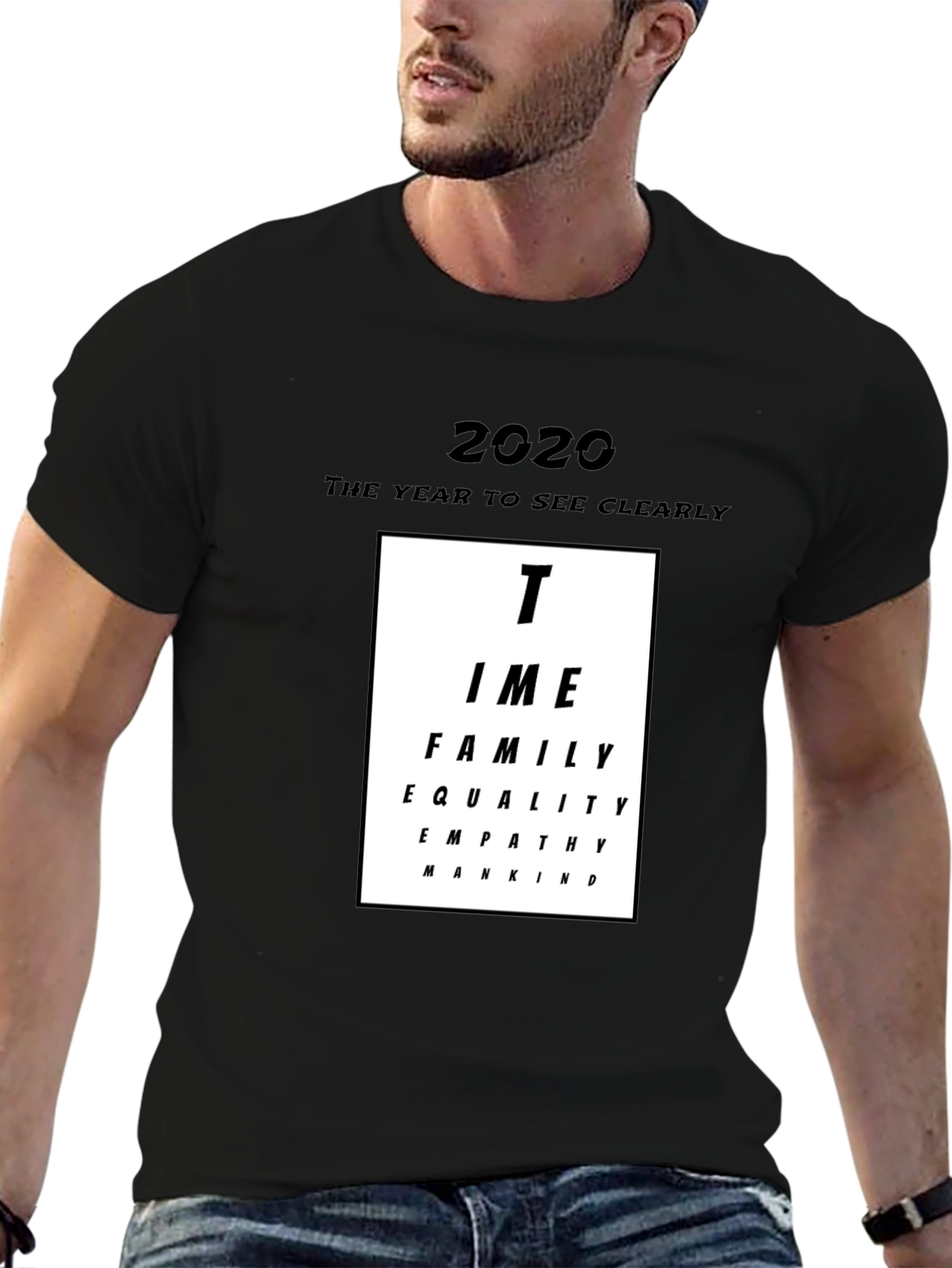 2020 Vision T-Shirt Time Family Equality Empathy Mankind