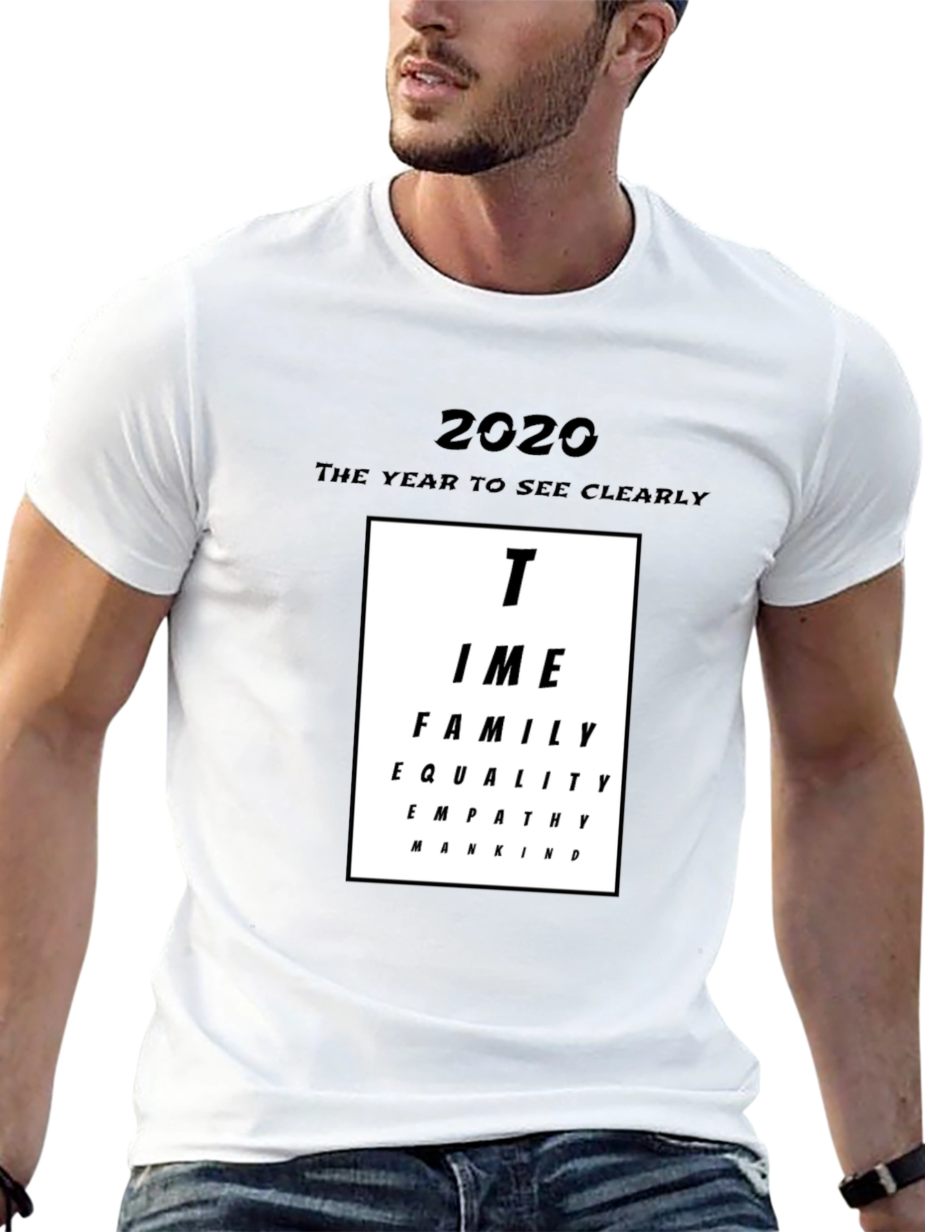 2020 Vision T-Shirt Time Family Equality Empathy Mankind