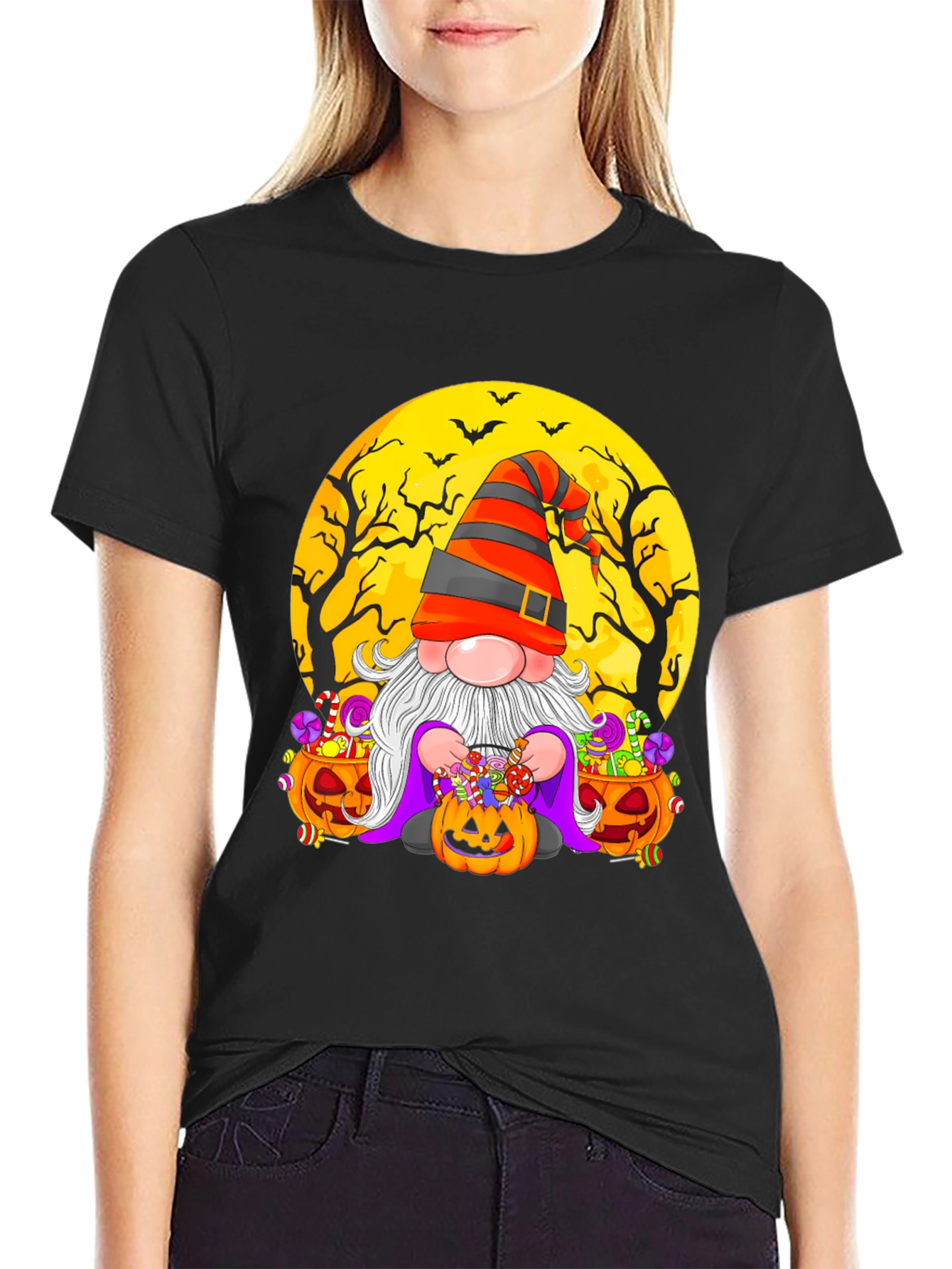 Halloween Gnome T-Shirt - Festive Fall Apparel