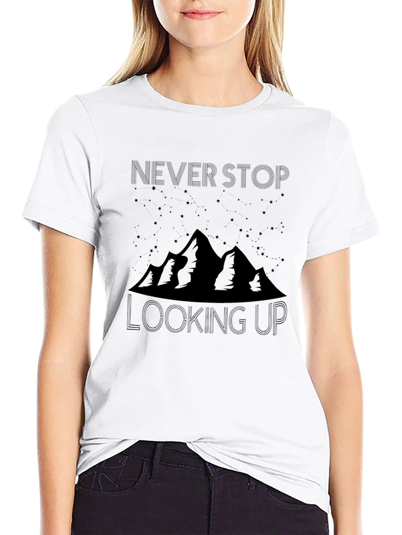 Never Stop Looking Up Graphic Tee