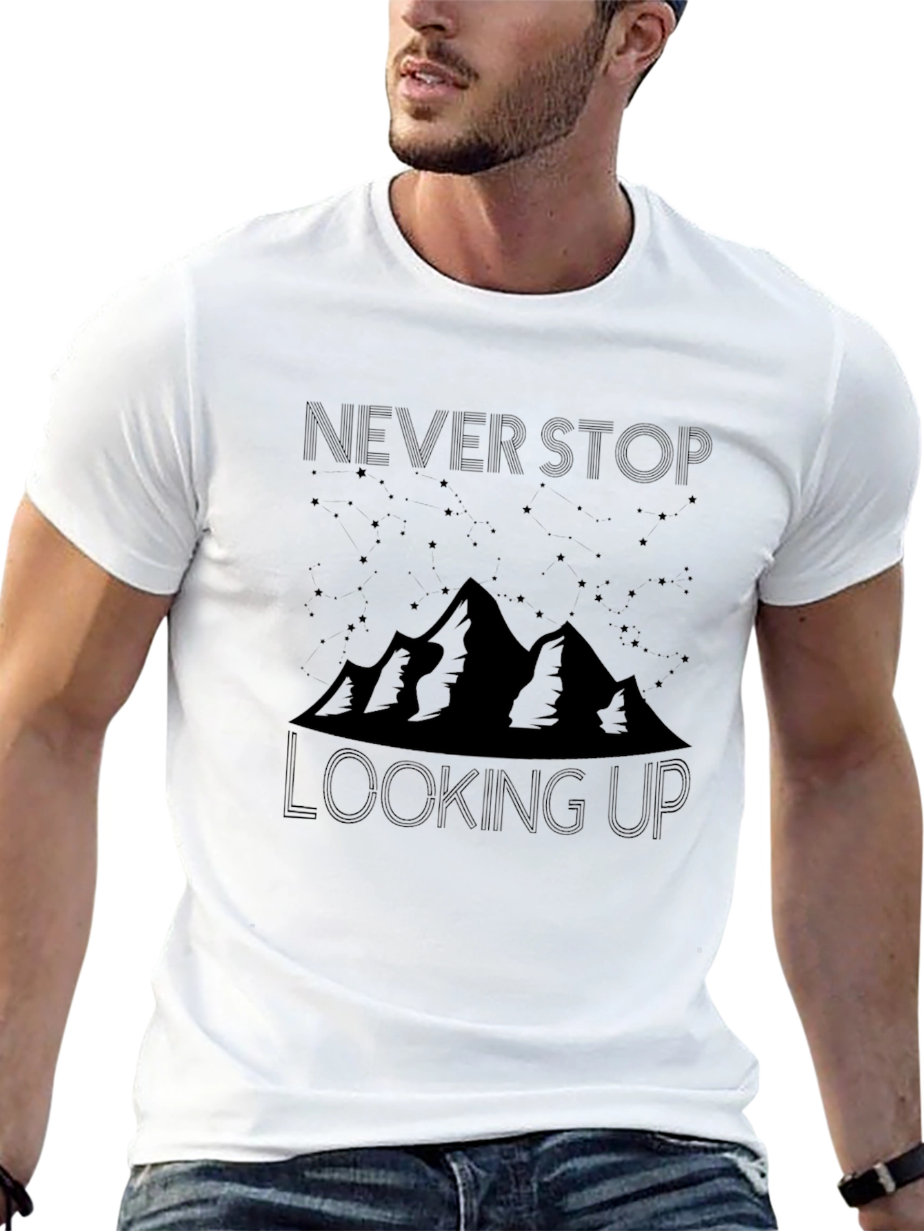 Never Stop Looking Up Graphic Tee