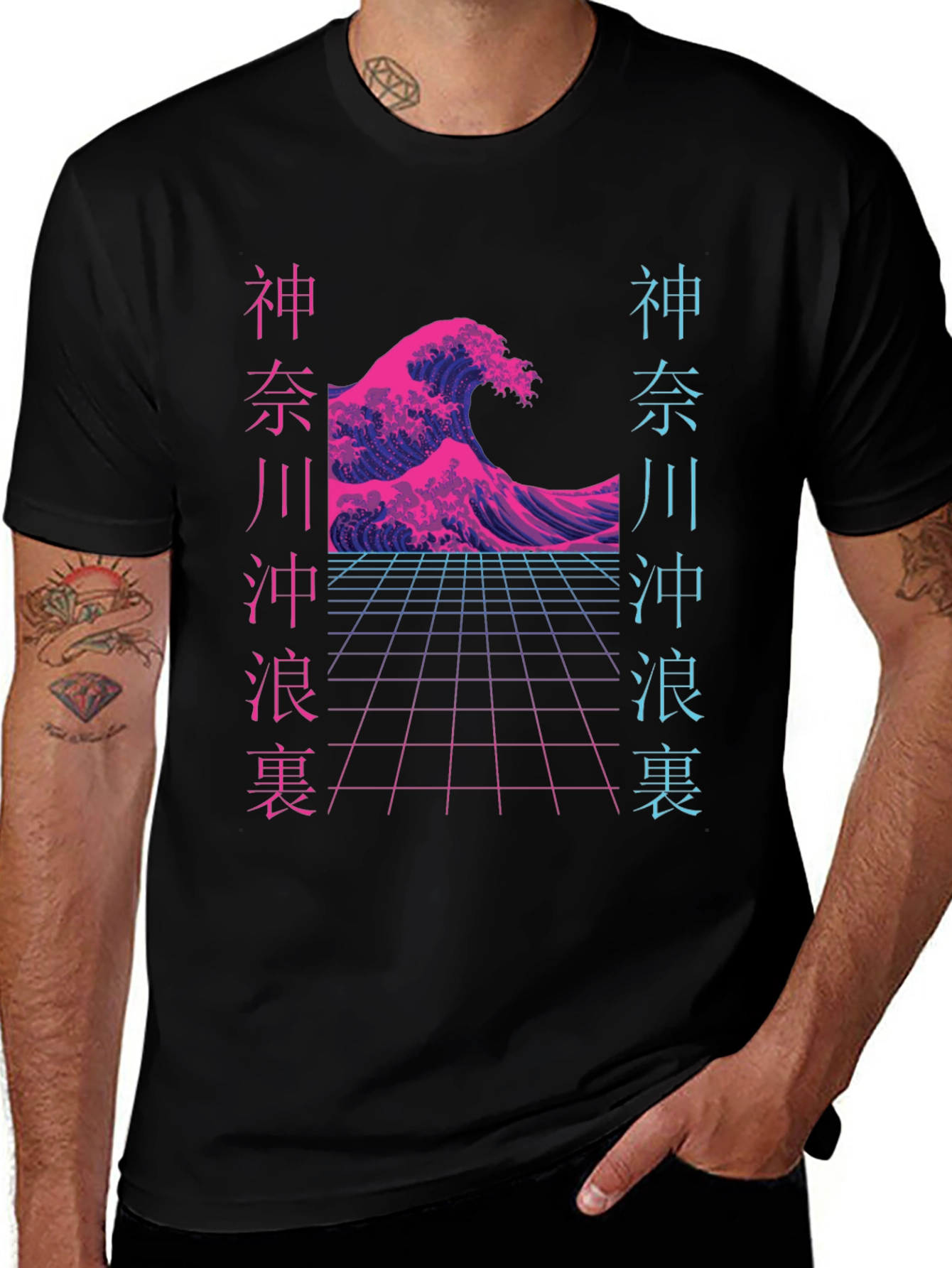 Retro Japanese Wave Graphic Tee