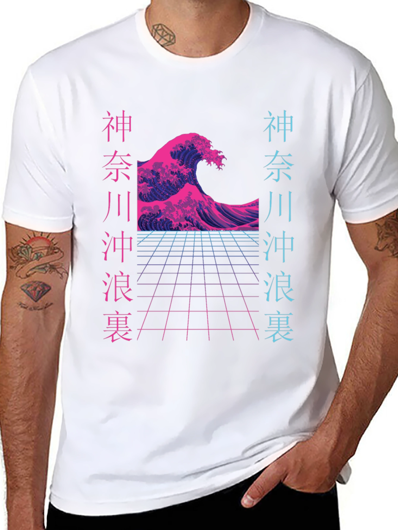 Retro Japanese Wave Graphic Tee