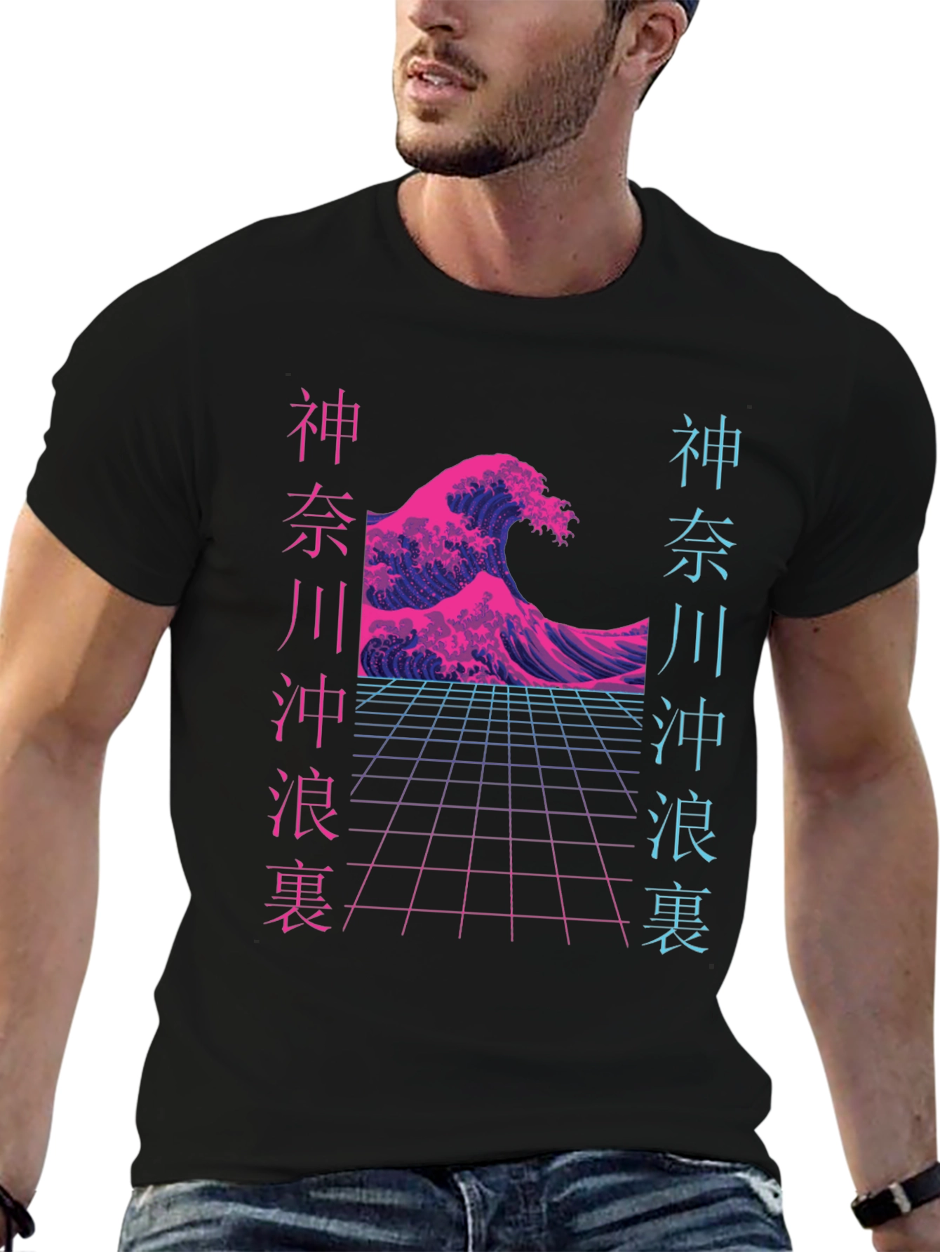 Retro Japanese Wave Graphic Tee
