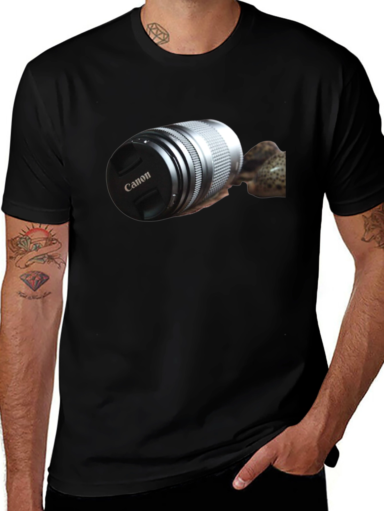 Canon Lens T-Shirt - Photography Enthusiast Apparel