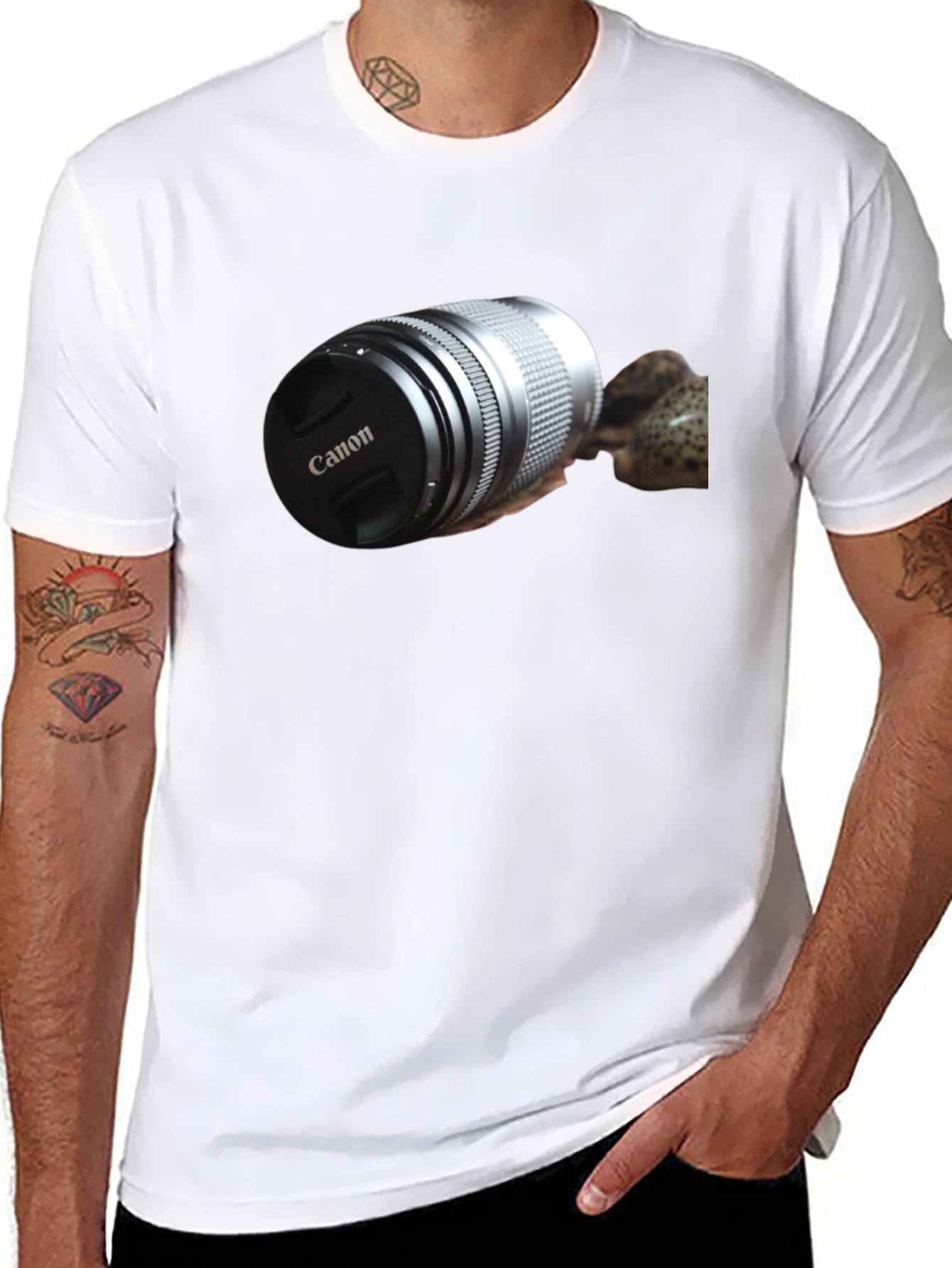 Canon Lens T-Shirt - Photography Enthusiast Apparel