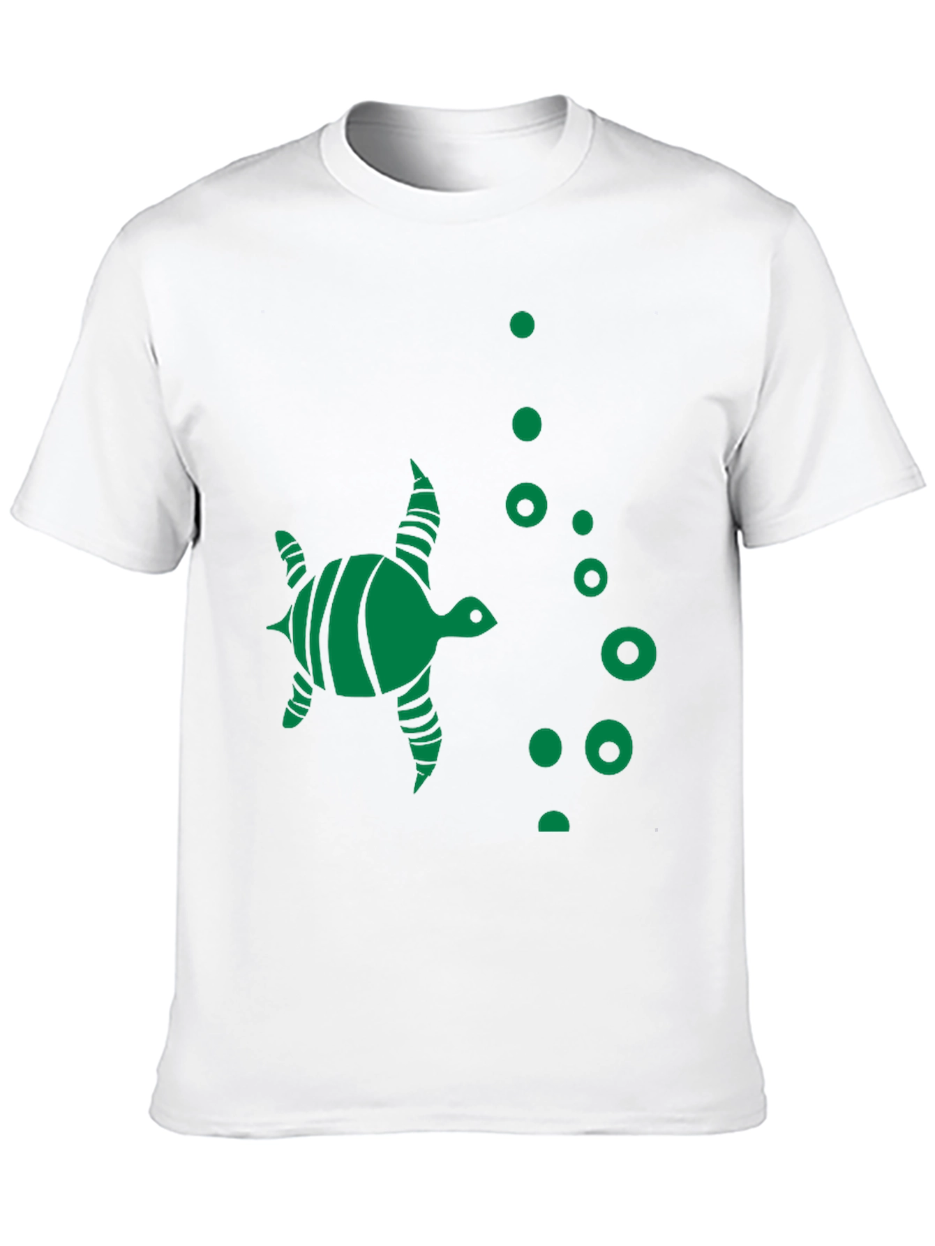 Turtle Graphic Tee - Black Crew Neck T-Shirt