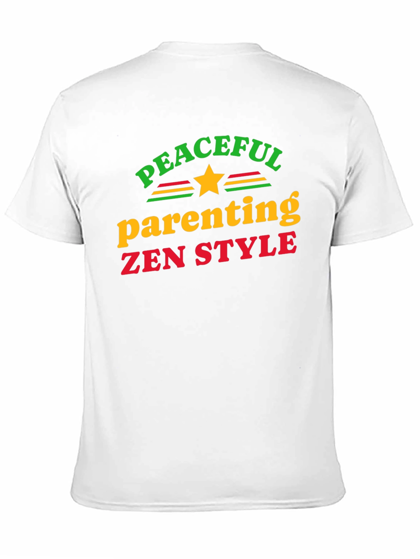 Peaceful Parenting Zen Style Black T-Shirt