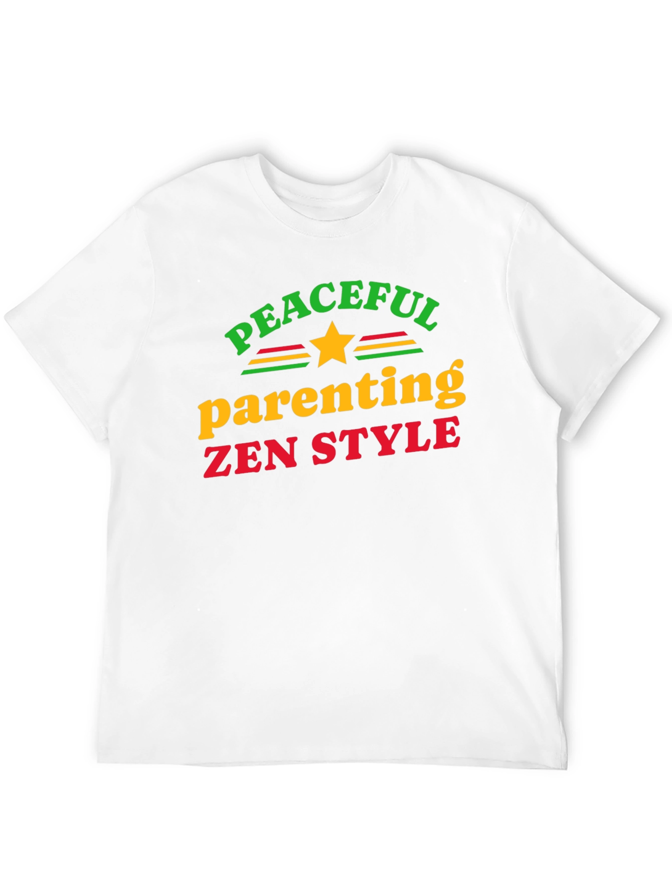 Peaceful Parenting Zen Style Black T-Shirt