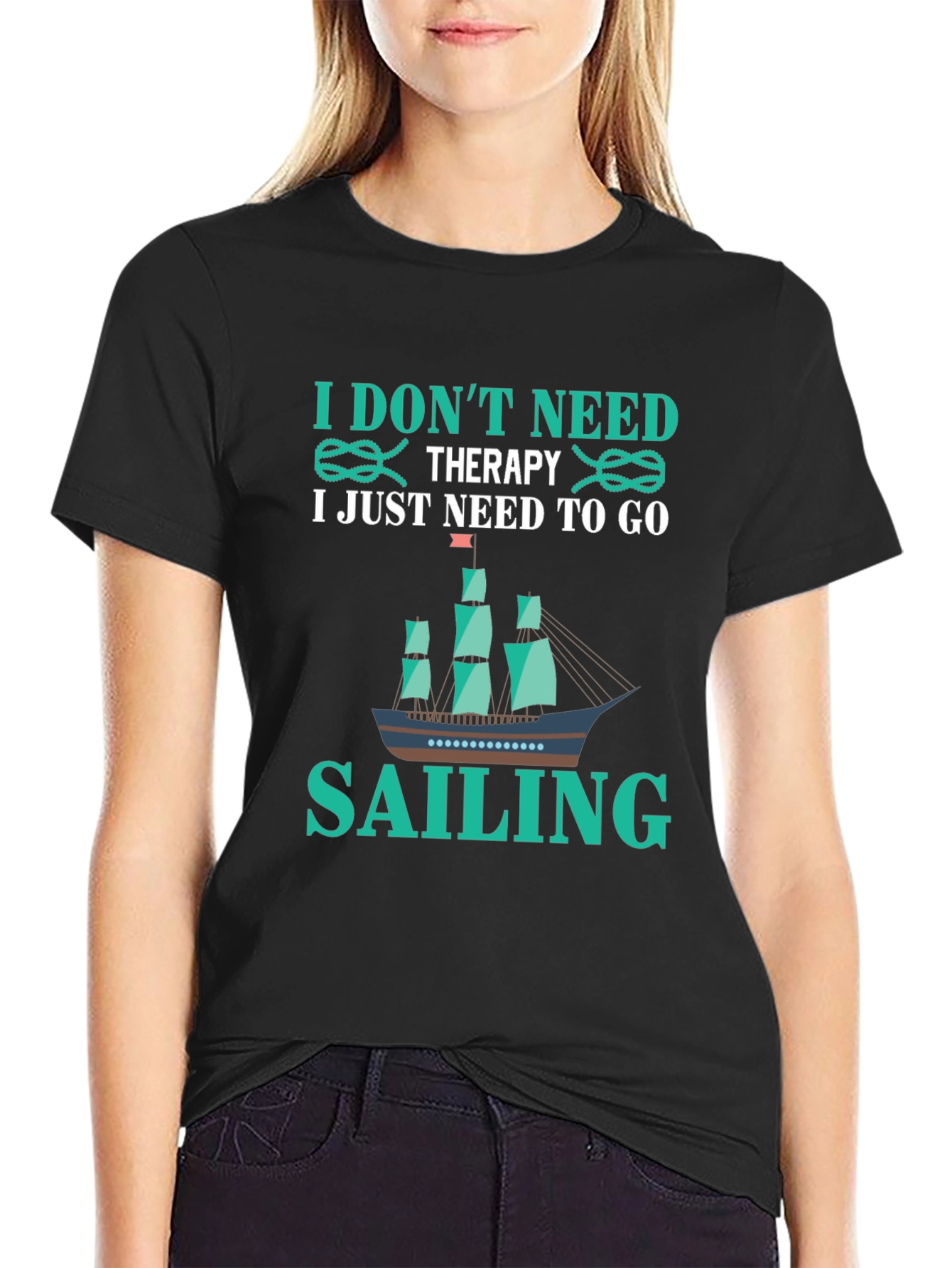 Sailing Therapy T-Shirt - Boating Adventure Tee