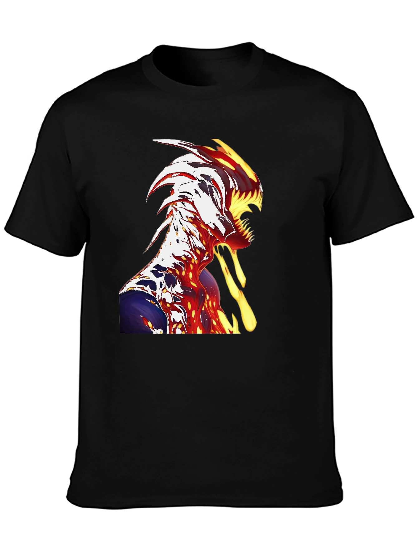 Fiery Monster Graphic T-Shirt - Unique Design