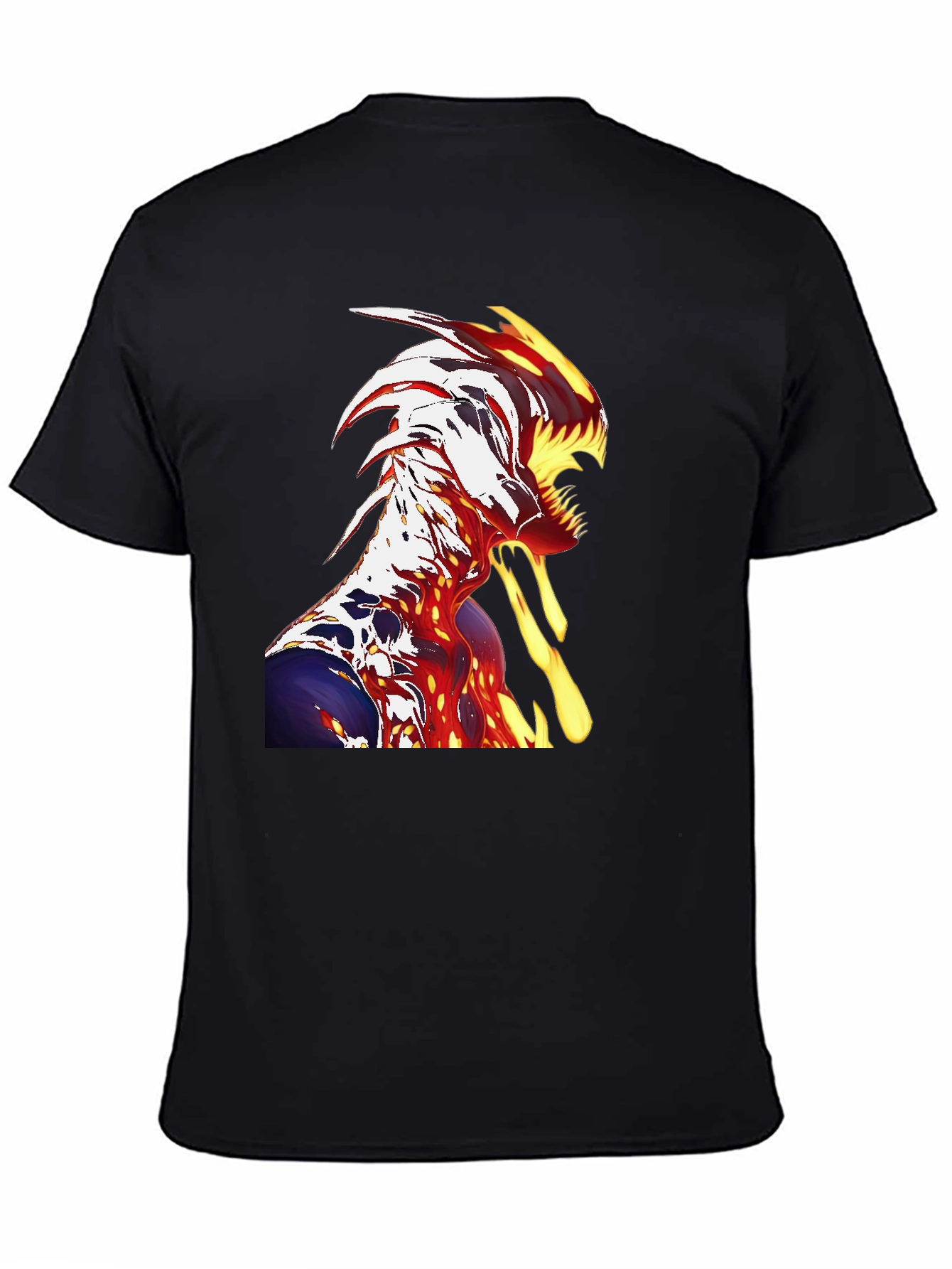 Fiery Monster Graphic T-Shirt - Unique Design