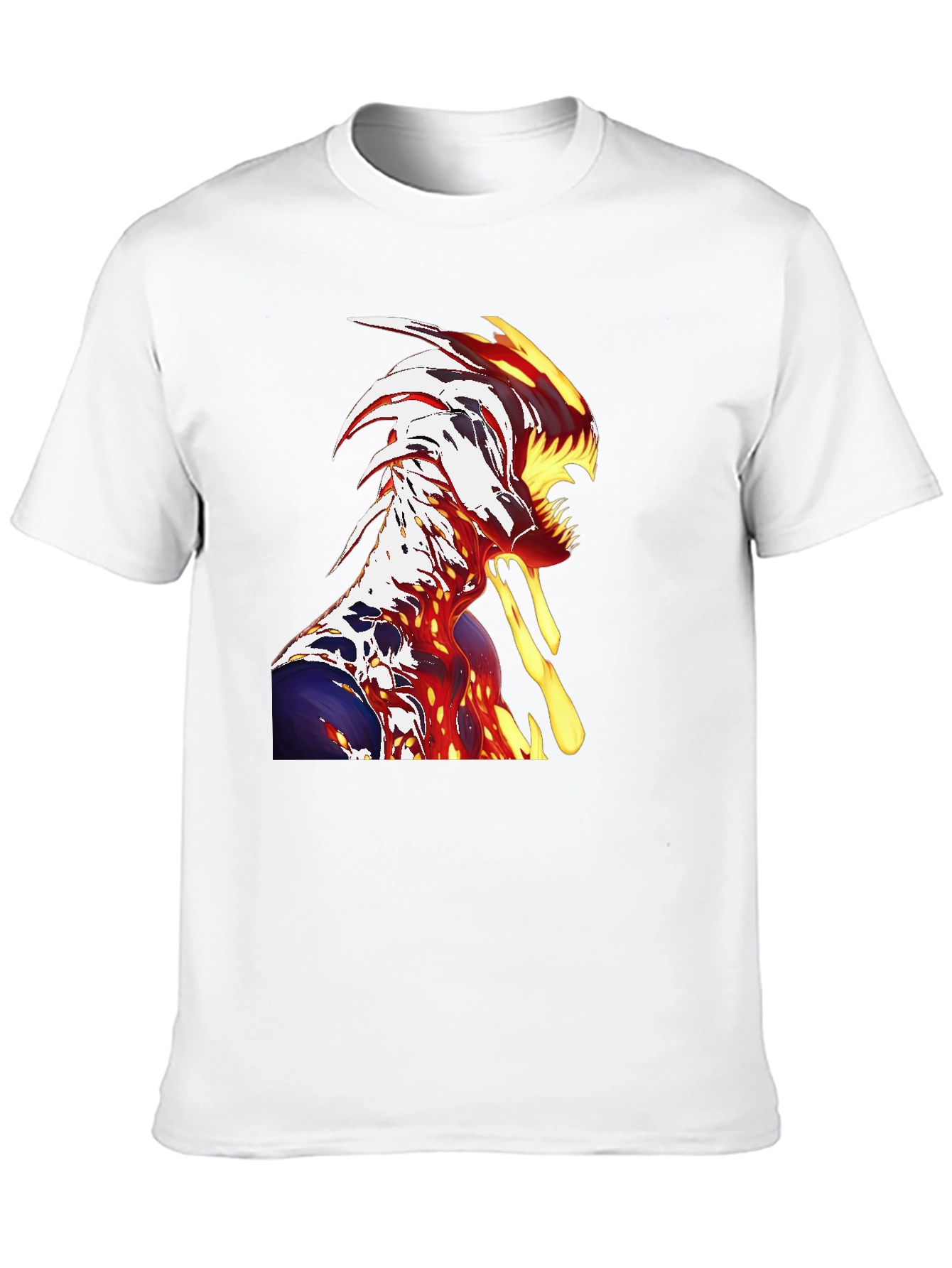 Fiery Monster Graphic T-Shirt - Unique Design
