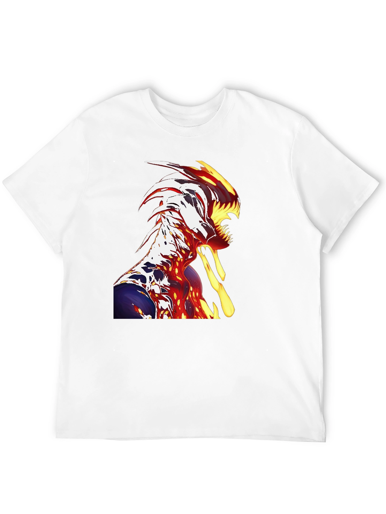 Fiery Monster Graphic T-Shirt - Unique Design