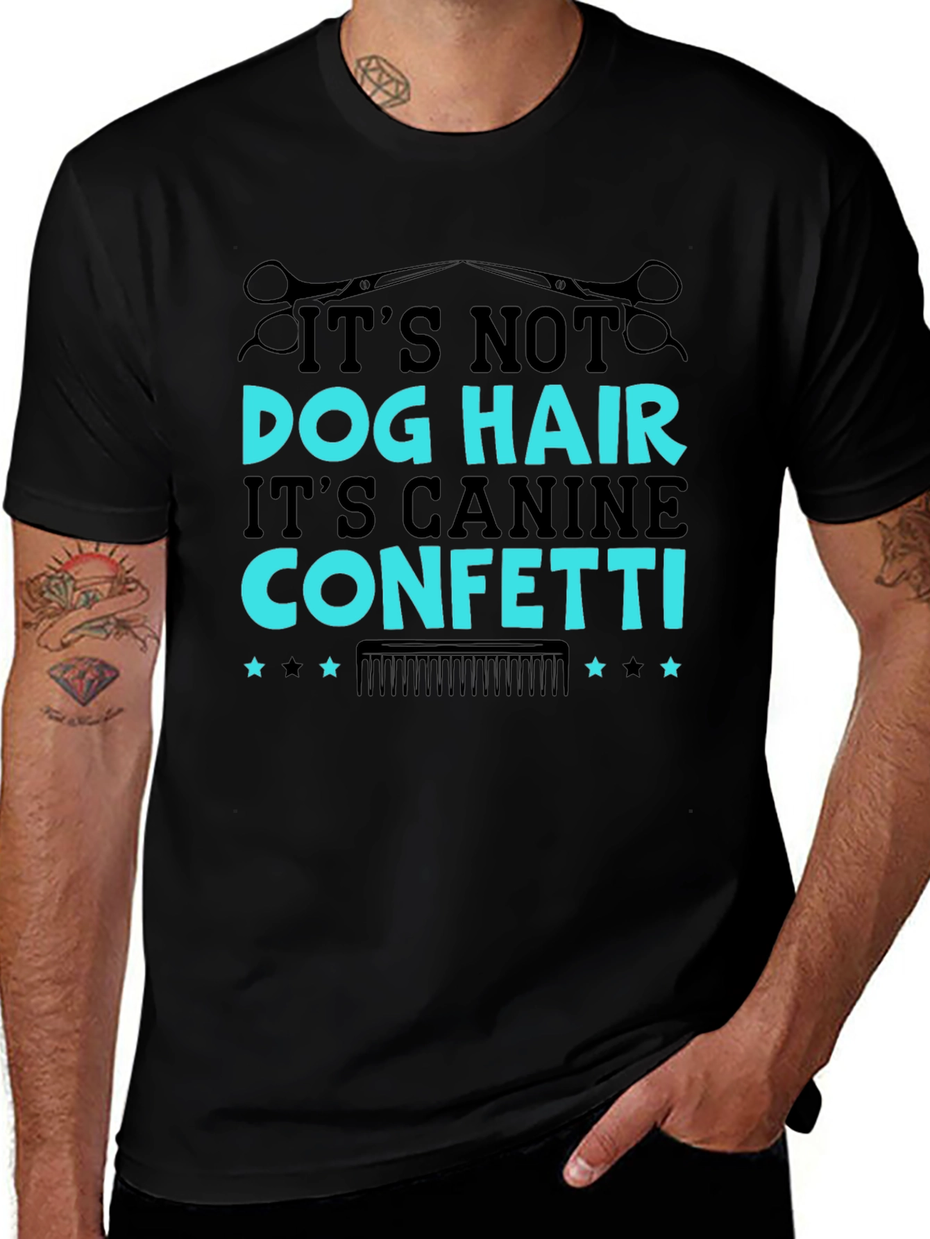 Canine Confetti Graphic Tee